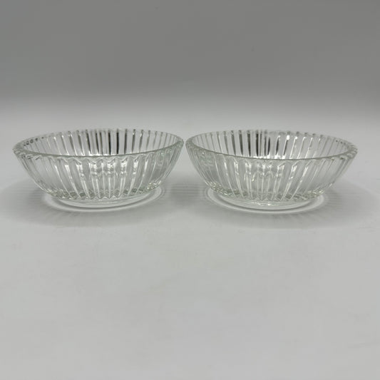 Anchor Hocking Queen Mary 4" Small Fruit/Dessert Bowl, Clear, Set of 2