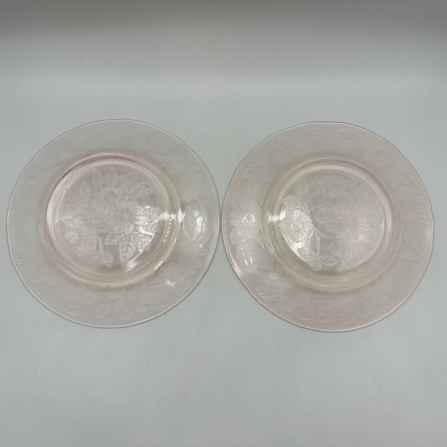 MacBeth-Evans Dogwood 8" Luncheon Plate, Pink, Set of 6