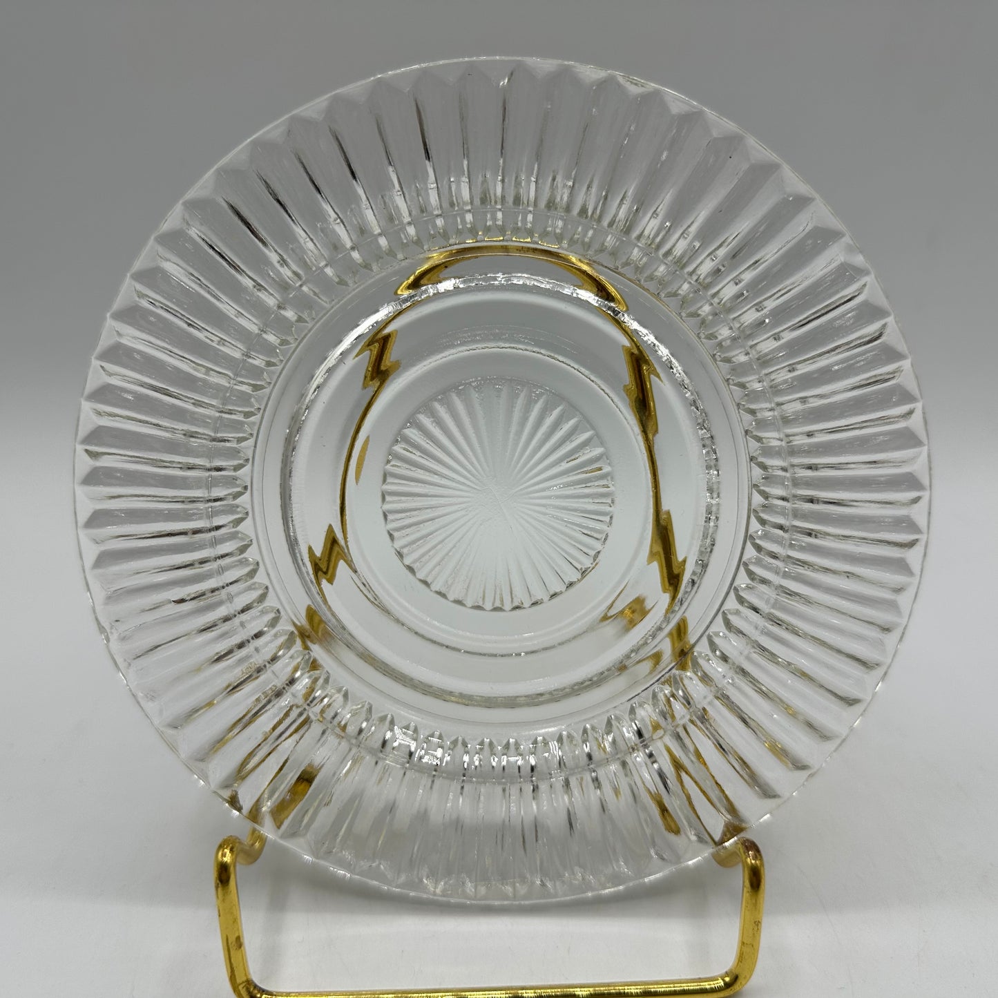 Anchor Hocking Queen Mary 6" Sherbet Plate, Clear