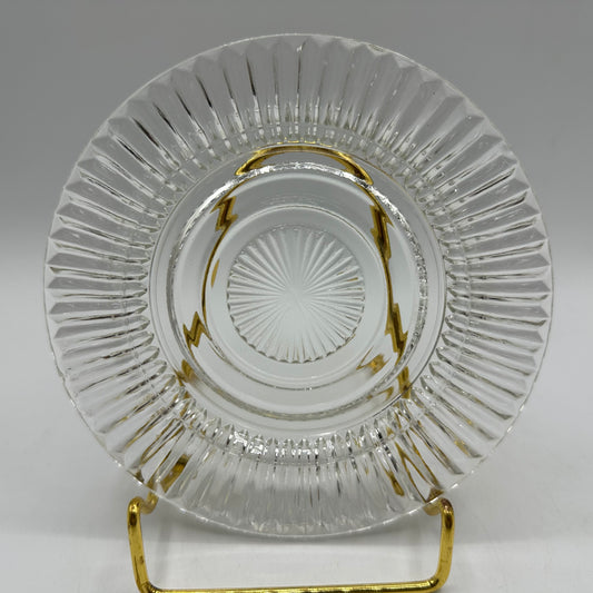 Anchor Hocking Queen Mary 6" Sherbet Plate, Clear