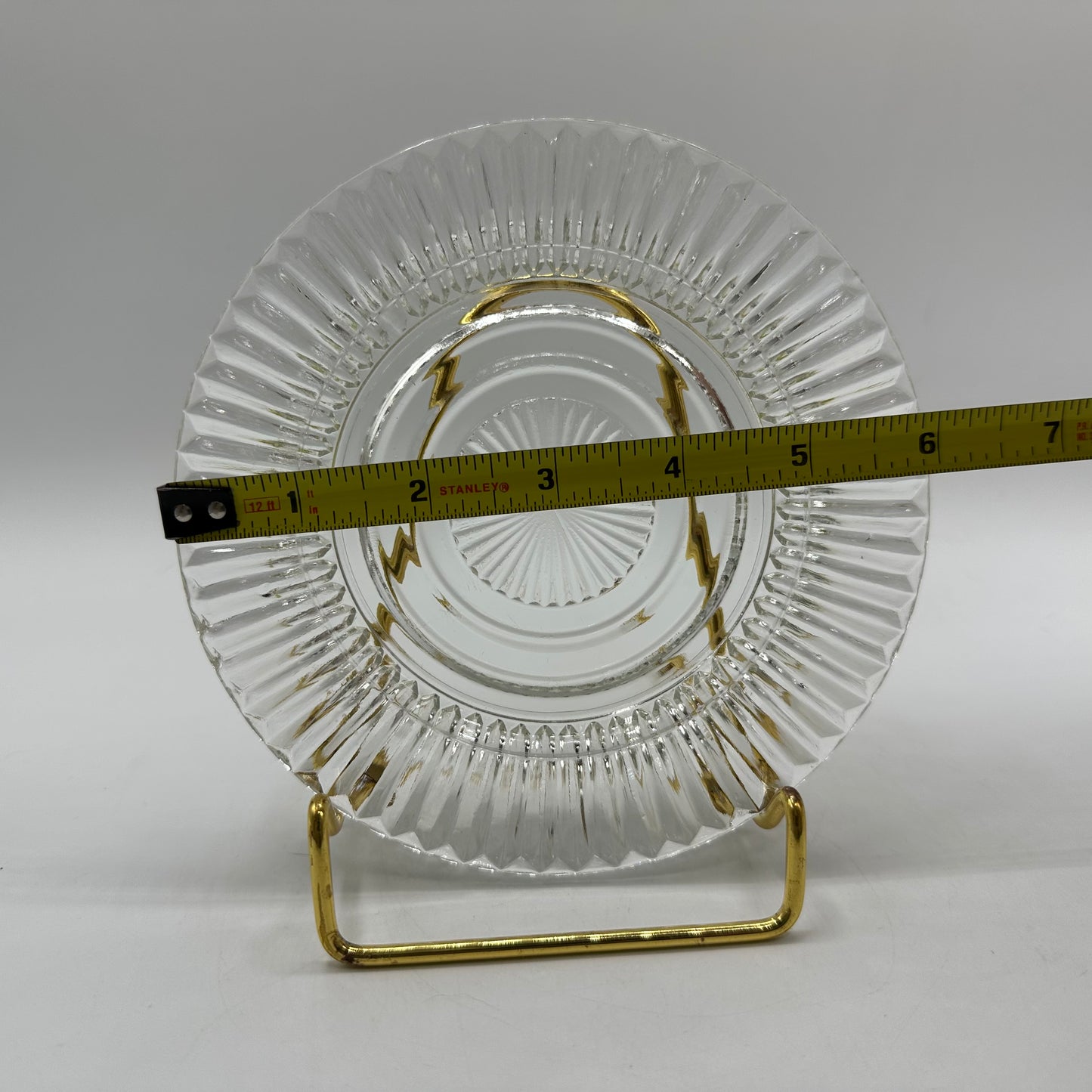 Anchor Hocking Queen Mary 6" Sherbet Plate, Clear
