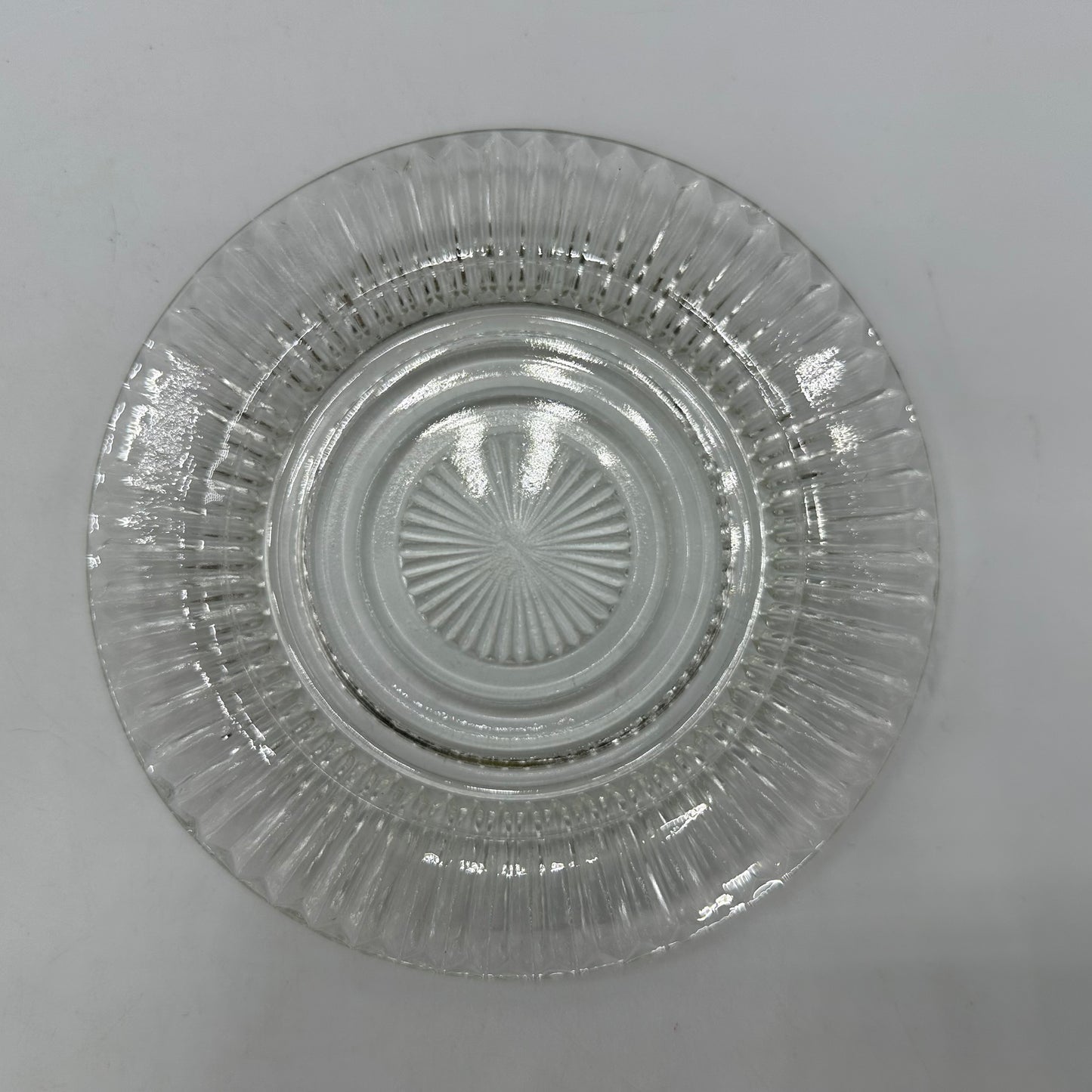 Anchor Hocking Queen Mary 6" Sherbet Plate, Clear