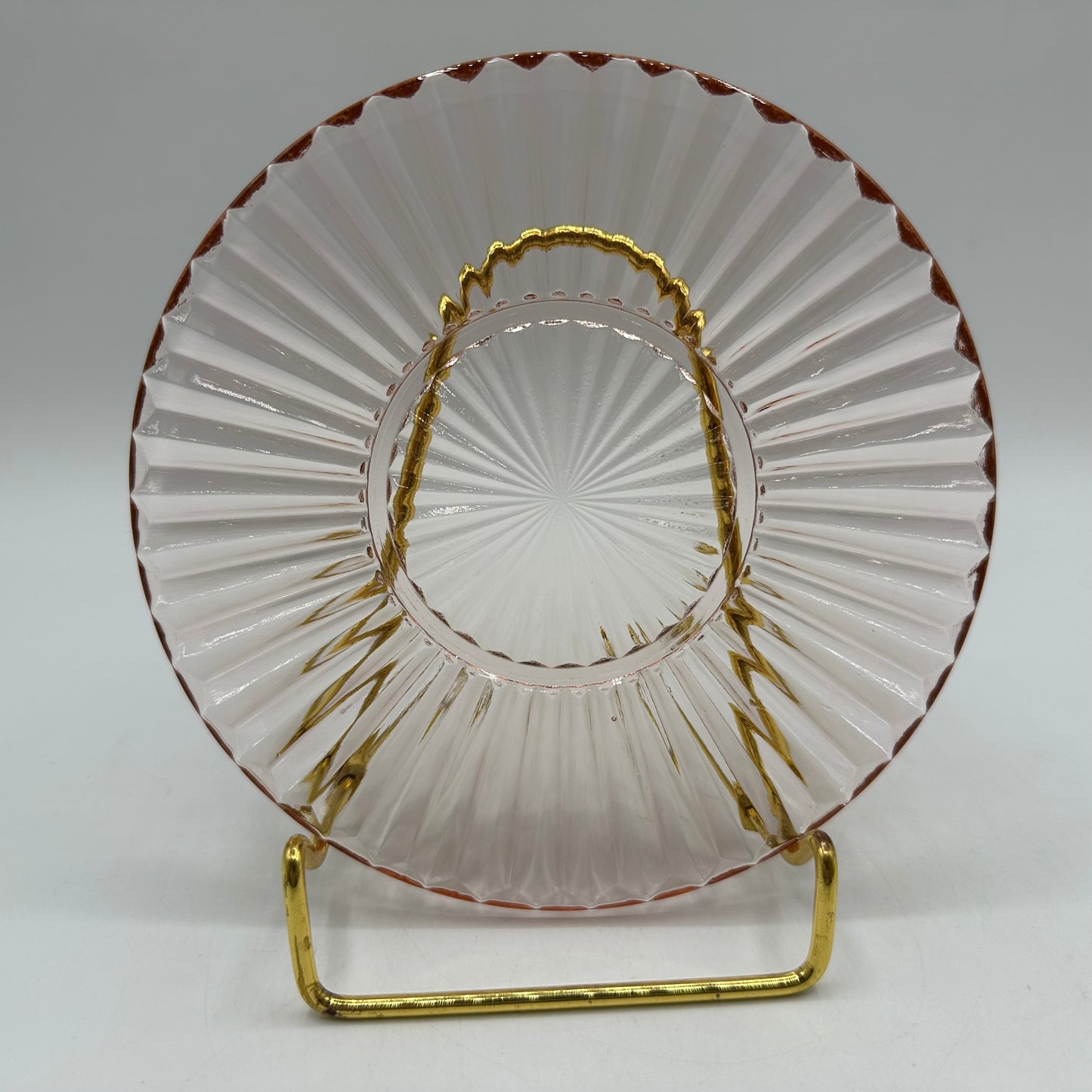 Anchor Hocking Queen Mary Mayonnaise Underplate, Pink