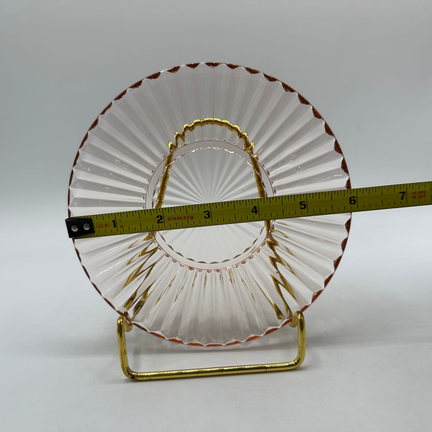 Anchor Hocking Queen Mary Mayonnaise Underplate, Pink
