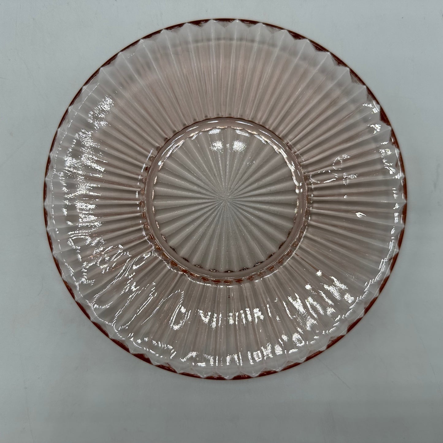 Anchor Hocking Queen Mary Mayonnaise Underplate, Pink