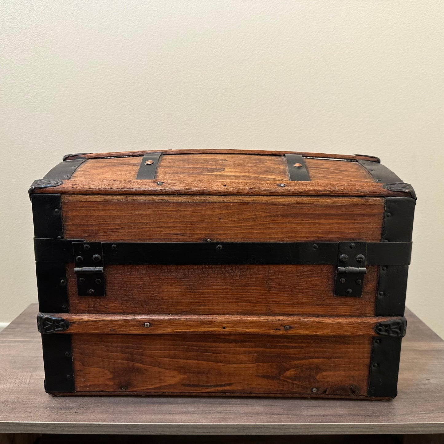 Antique Dome Steamer Doll Trunk with Insert