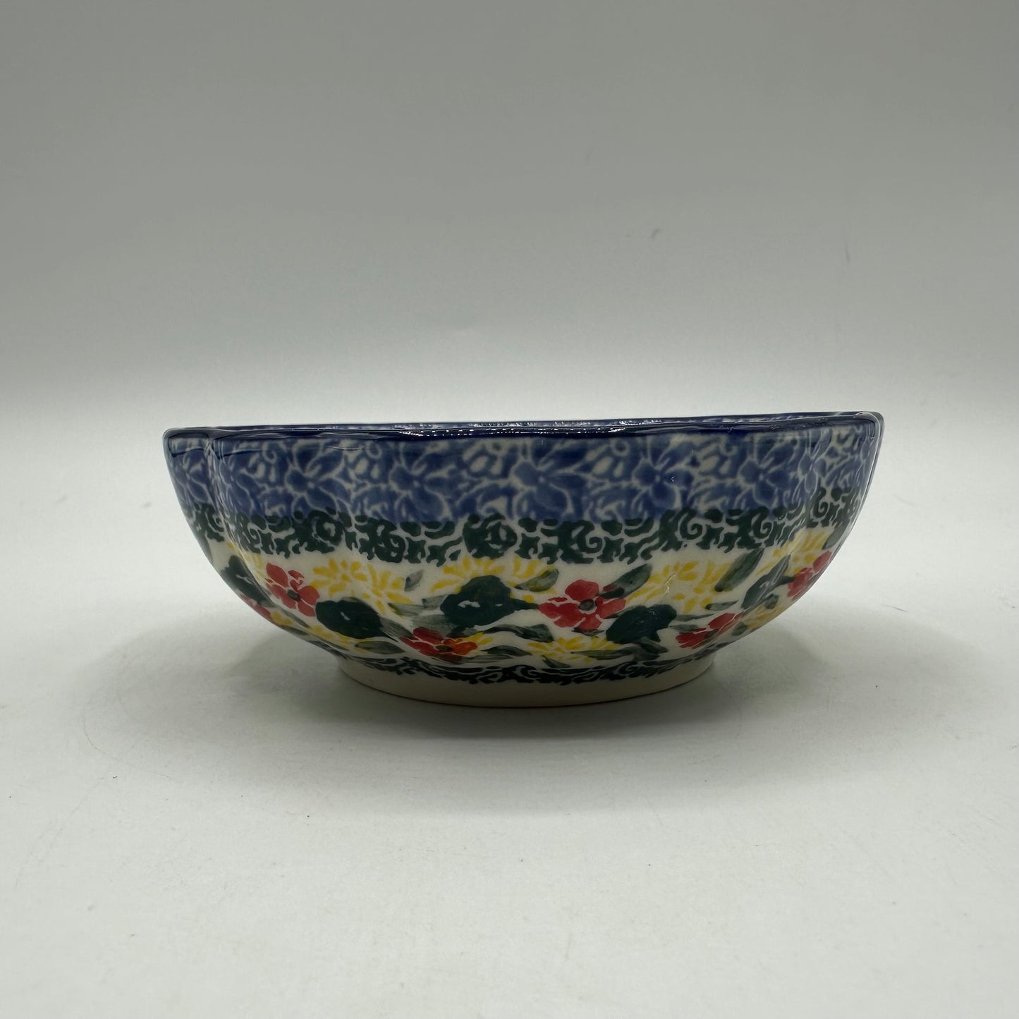 Ceramika Artystyczna 5" Scalloped Fluted Bowl, Morning Song