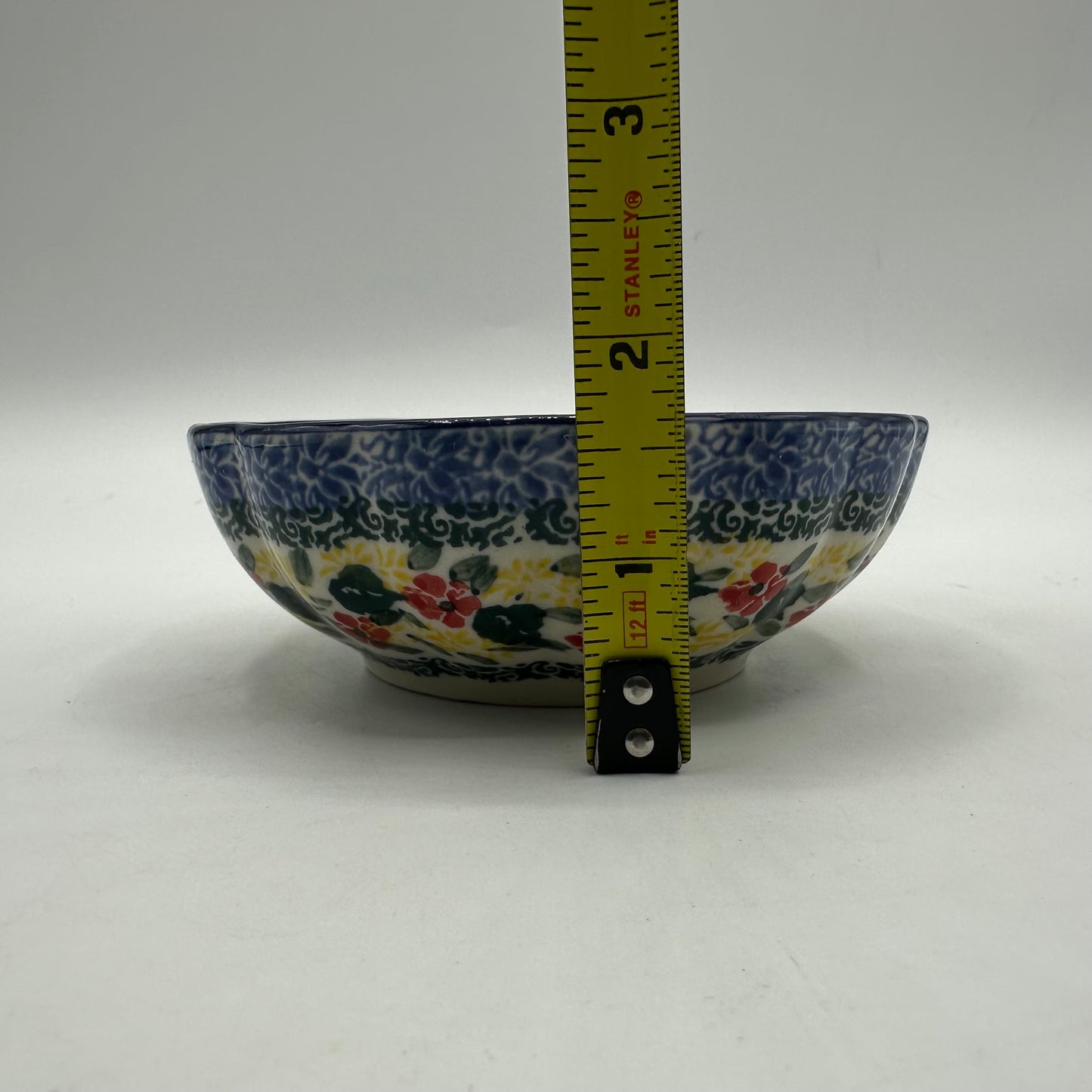 Ceramika Artystyczna 5" Scalloped Fluted Bowl, Morning Song