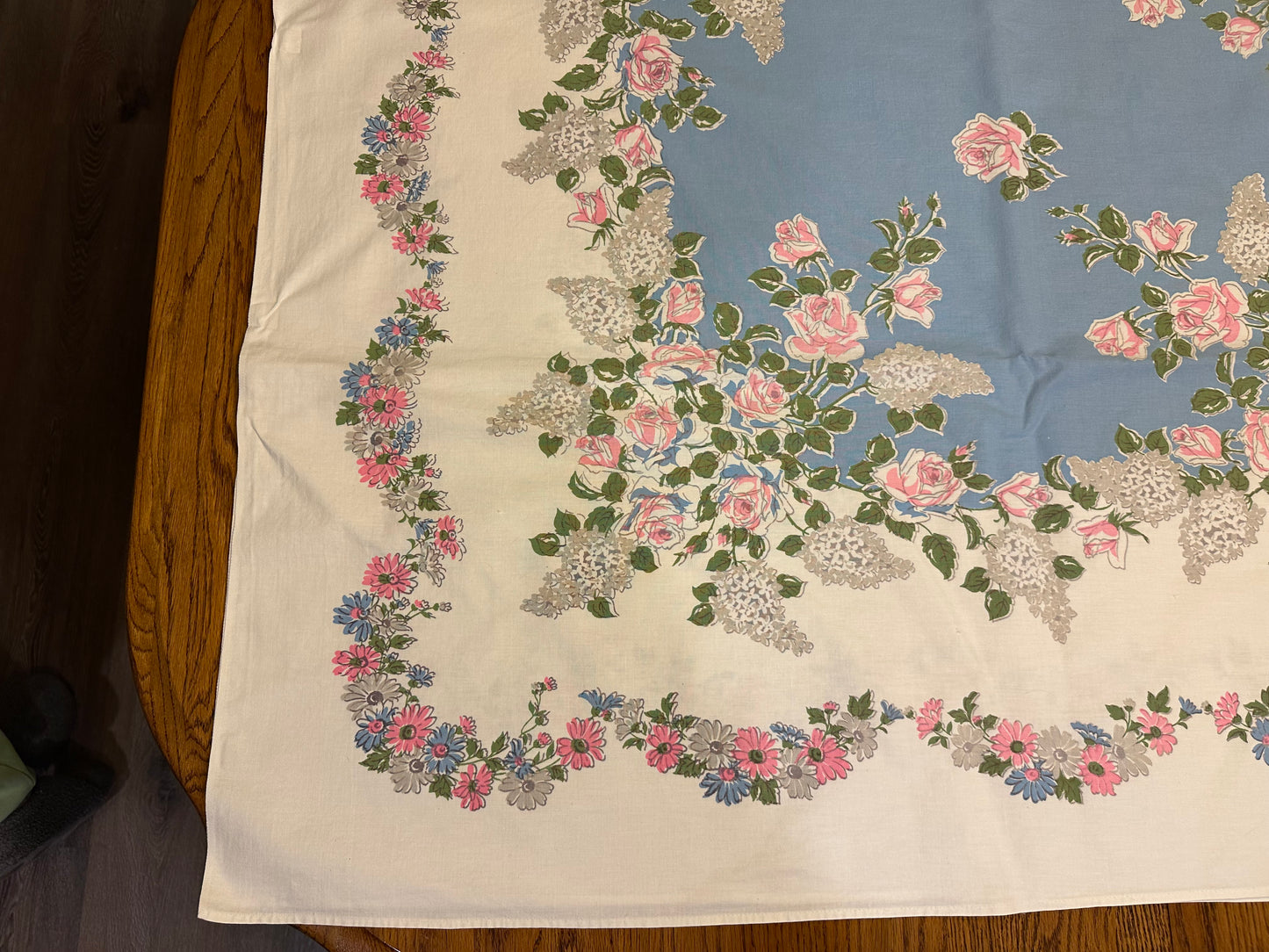 Floral Tablecloth, 47 X 64