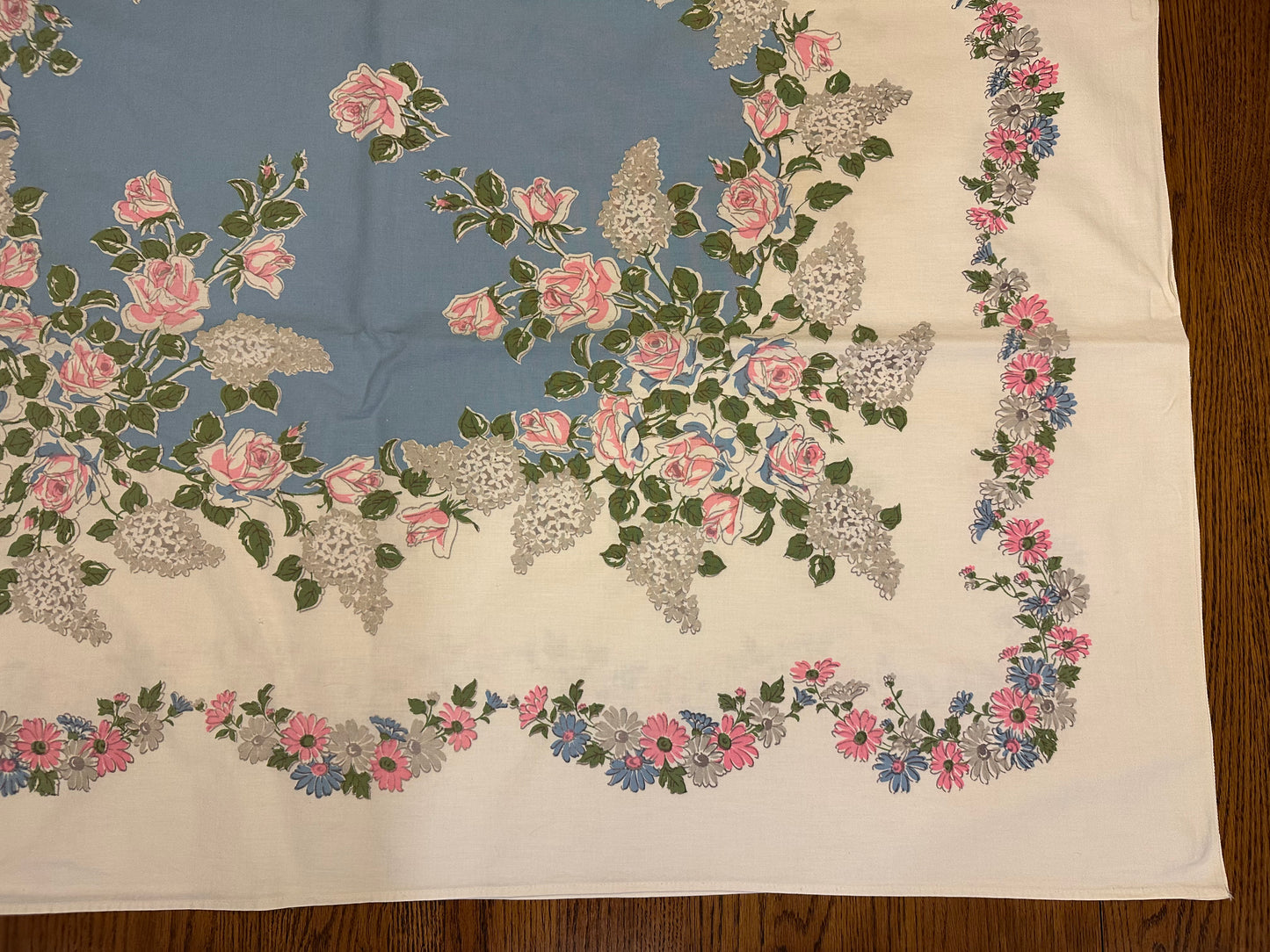 Floral Tablecloth, 47 X 64