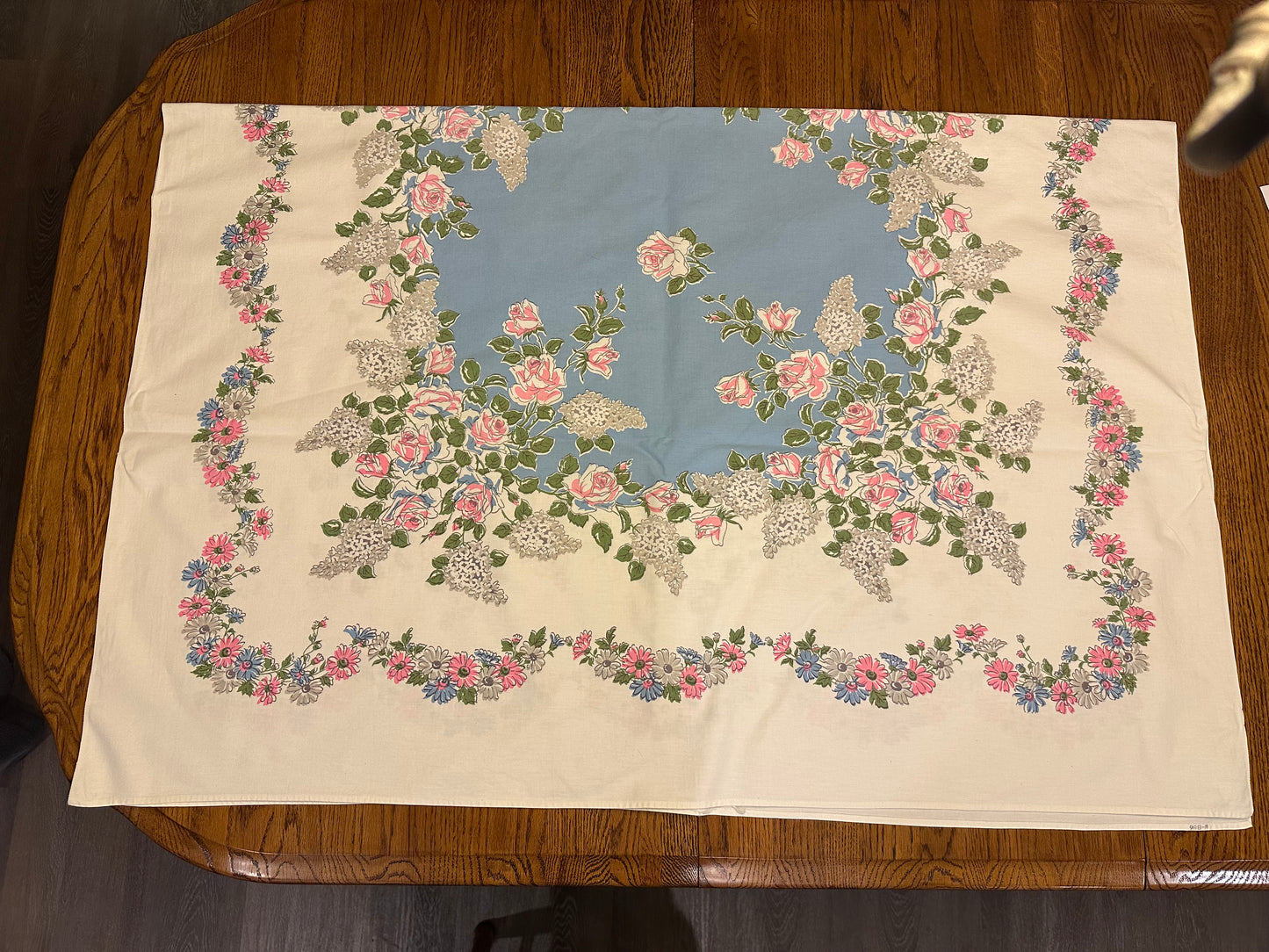Floral Tablecloth, 47 X 64