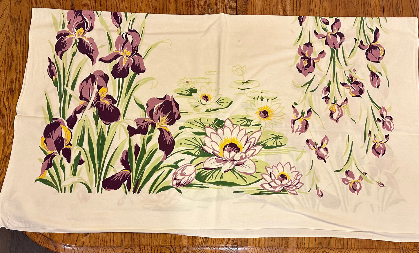 Iris Tablecloth, 46 X 52