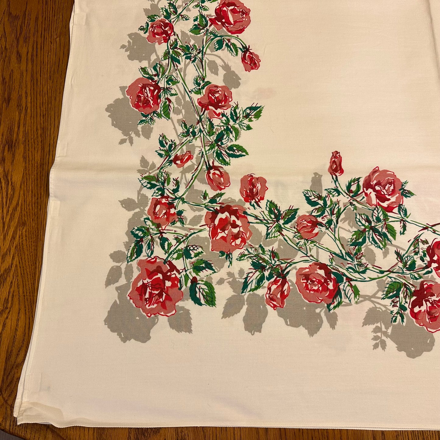 Rose Vine Tablecloth, 51 X 45