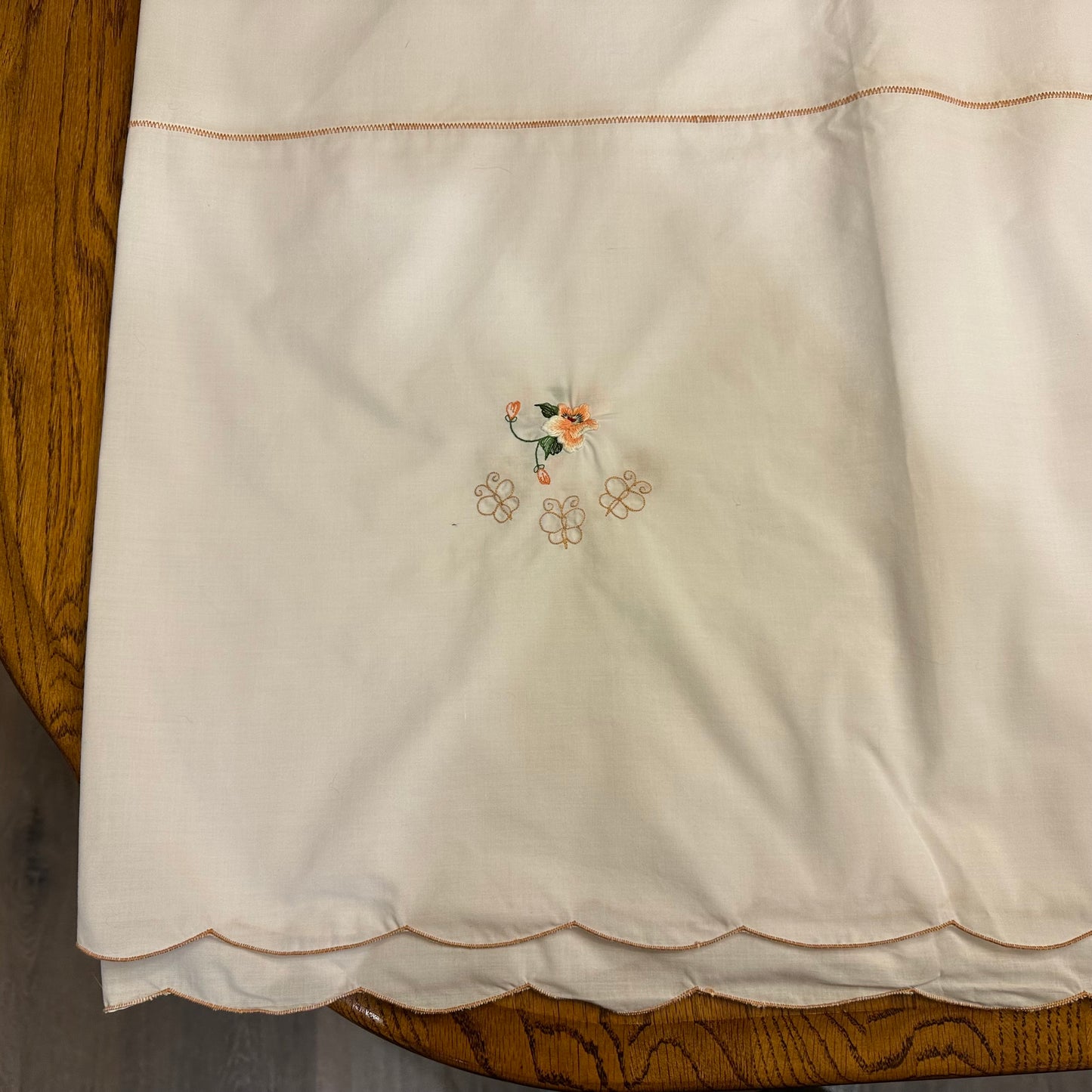 Butterfly Embroidered Tablecloth, 64 X 115