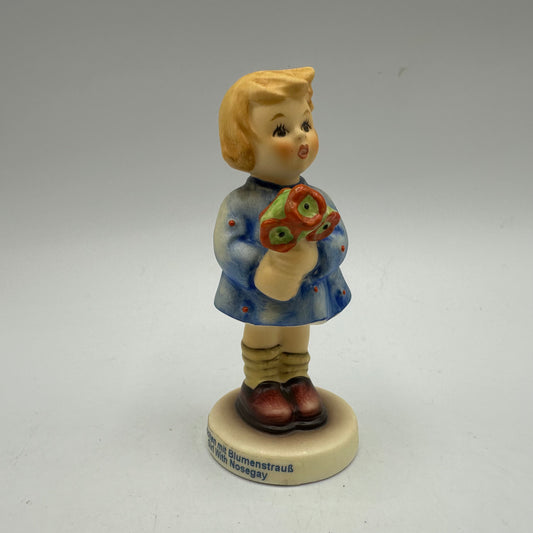 Goebel Hummel Figurine " Girl With Nosegay" TMK-8  3.5"