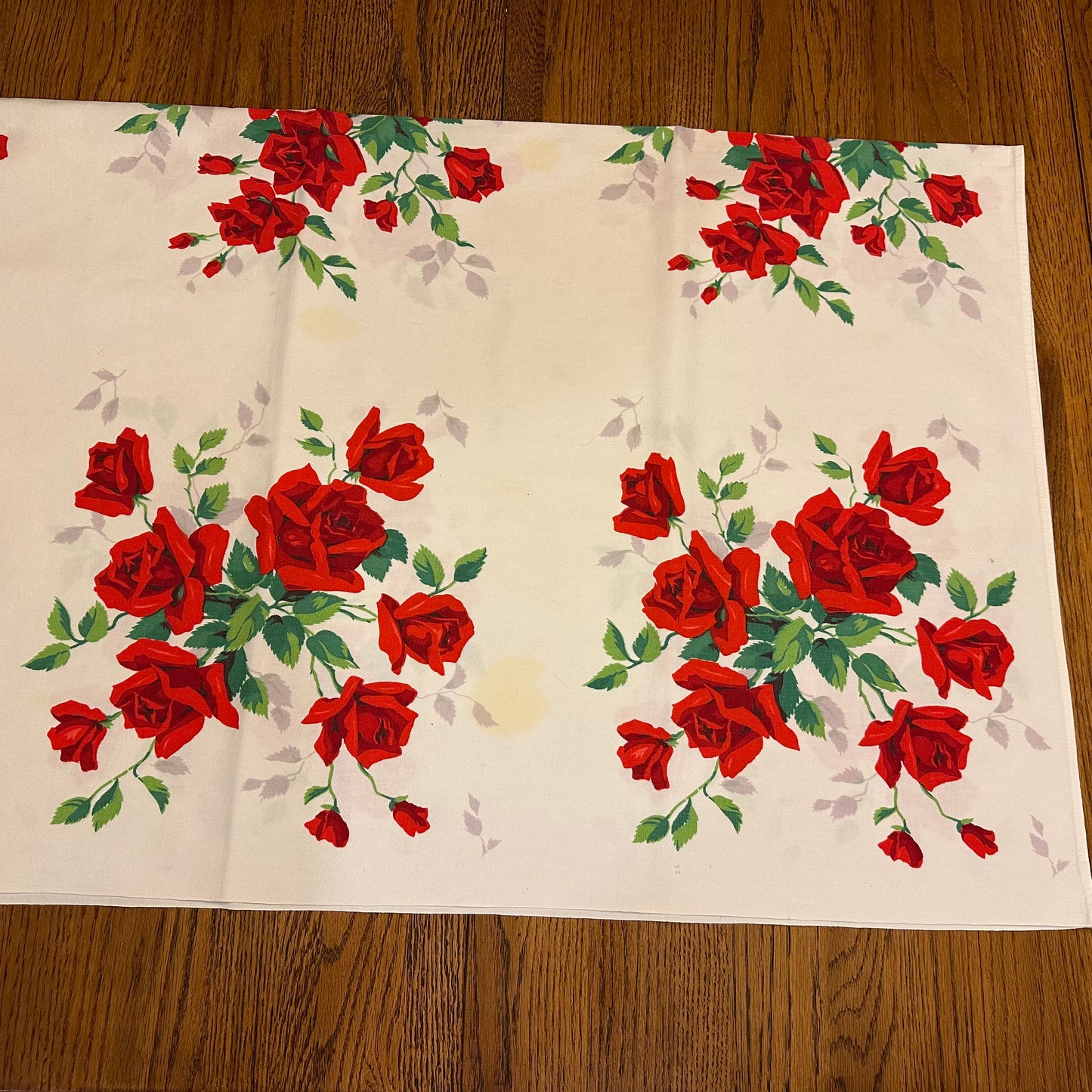 Rose Tablecloth, 42 X 46