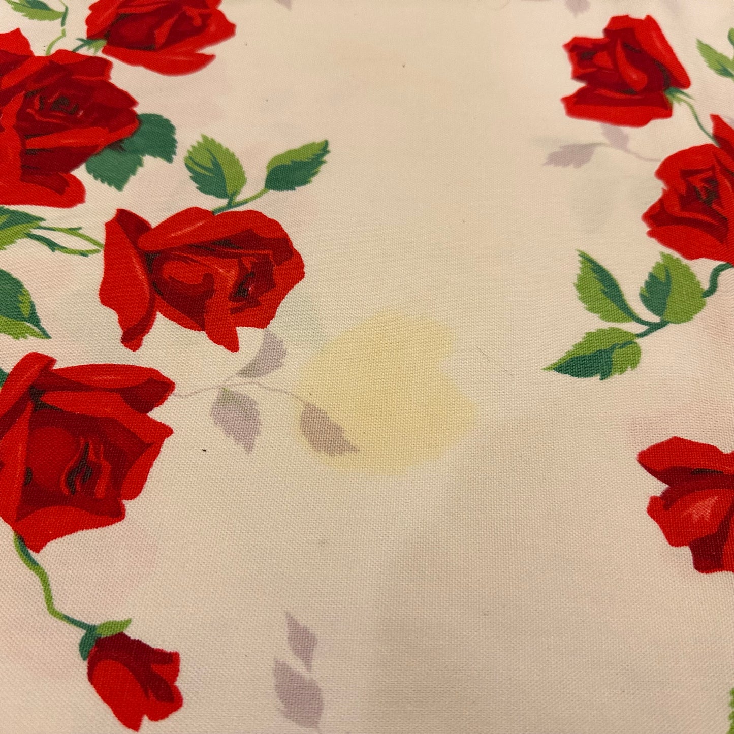 Rose Tablecloth, 42 X 46