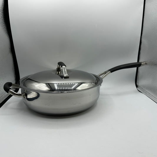 Kenmore Stainless Steel 4 Qt Saute Pan With Lid