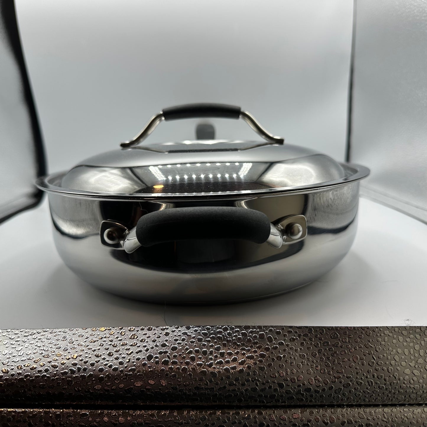 Kenmore Stainless Steel 4 Qt Saute Pan With Lid