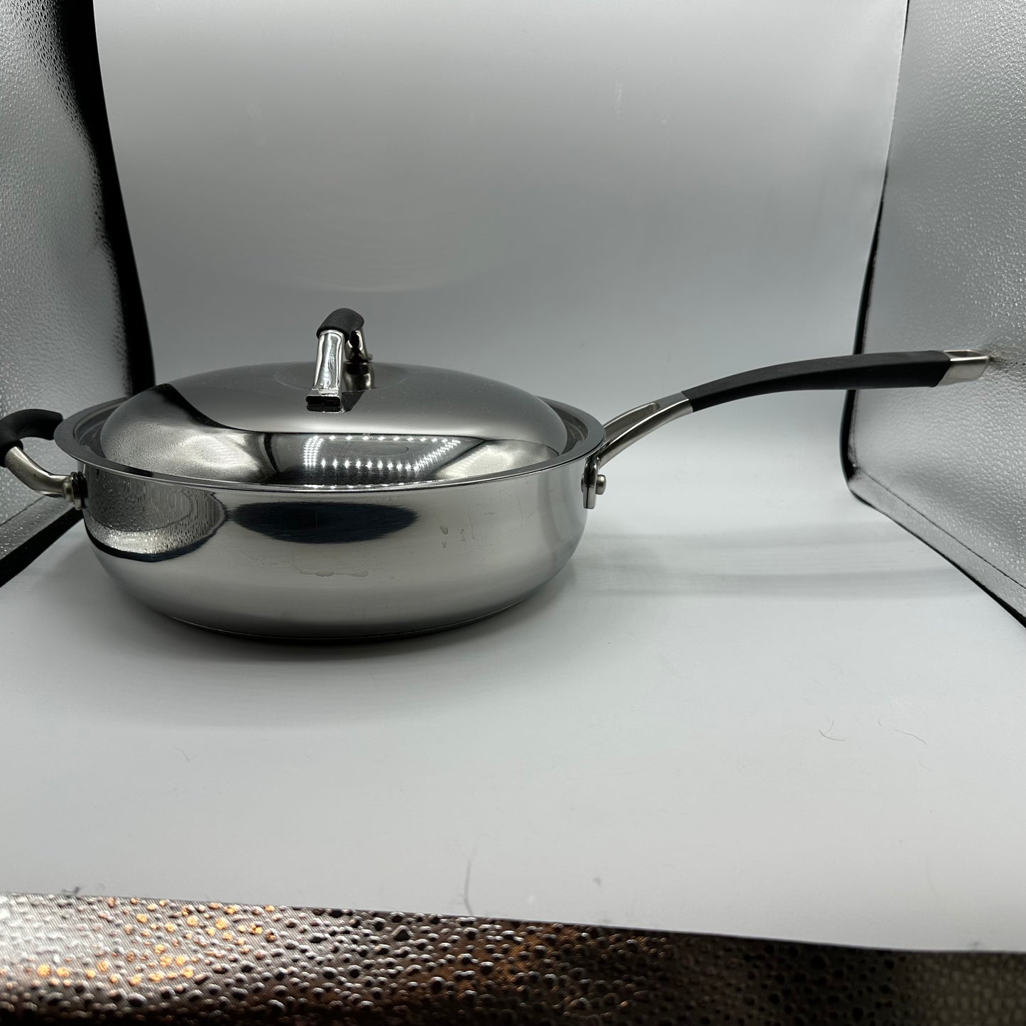 Kenmore Stainless Steel 4 Qt Saute Pan With Lid