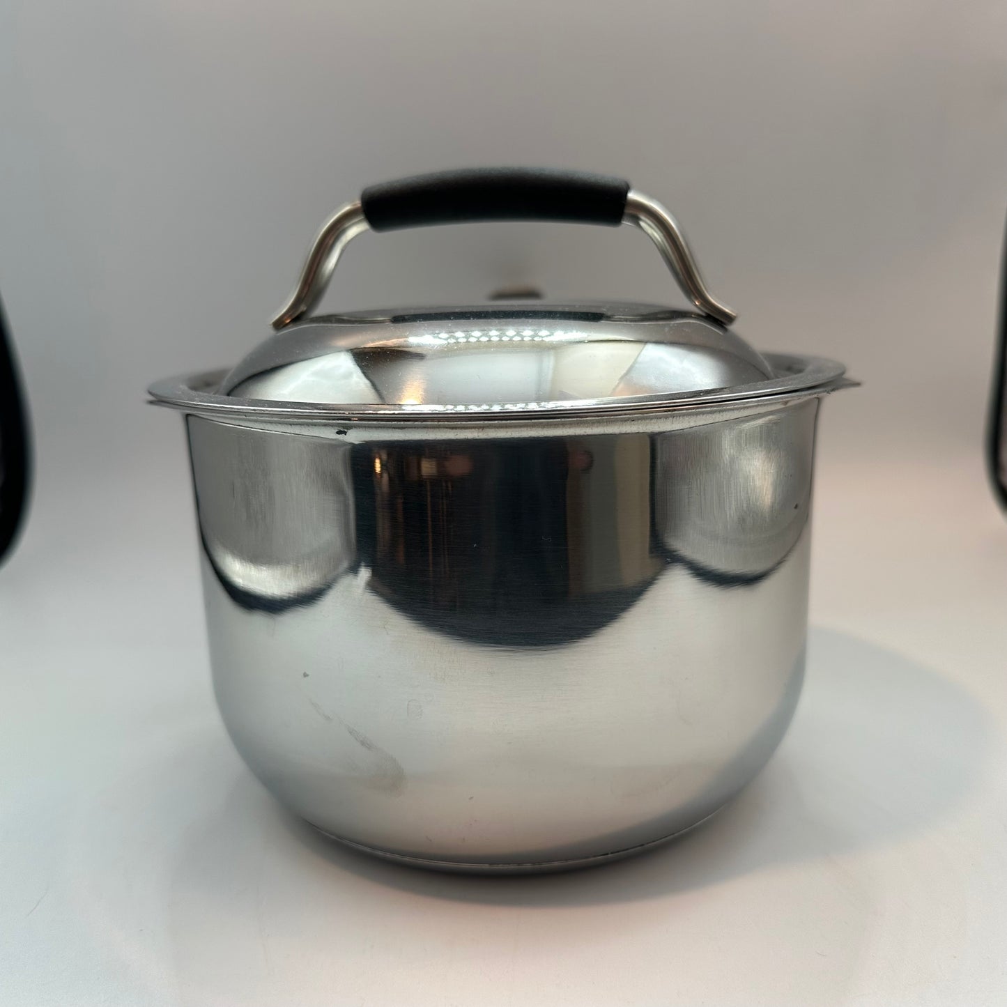 Kenmore Stainless Steel 1 & 2 Qt Saucepan with Pour Spout/Straining Lid