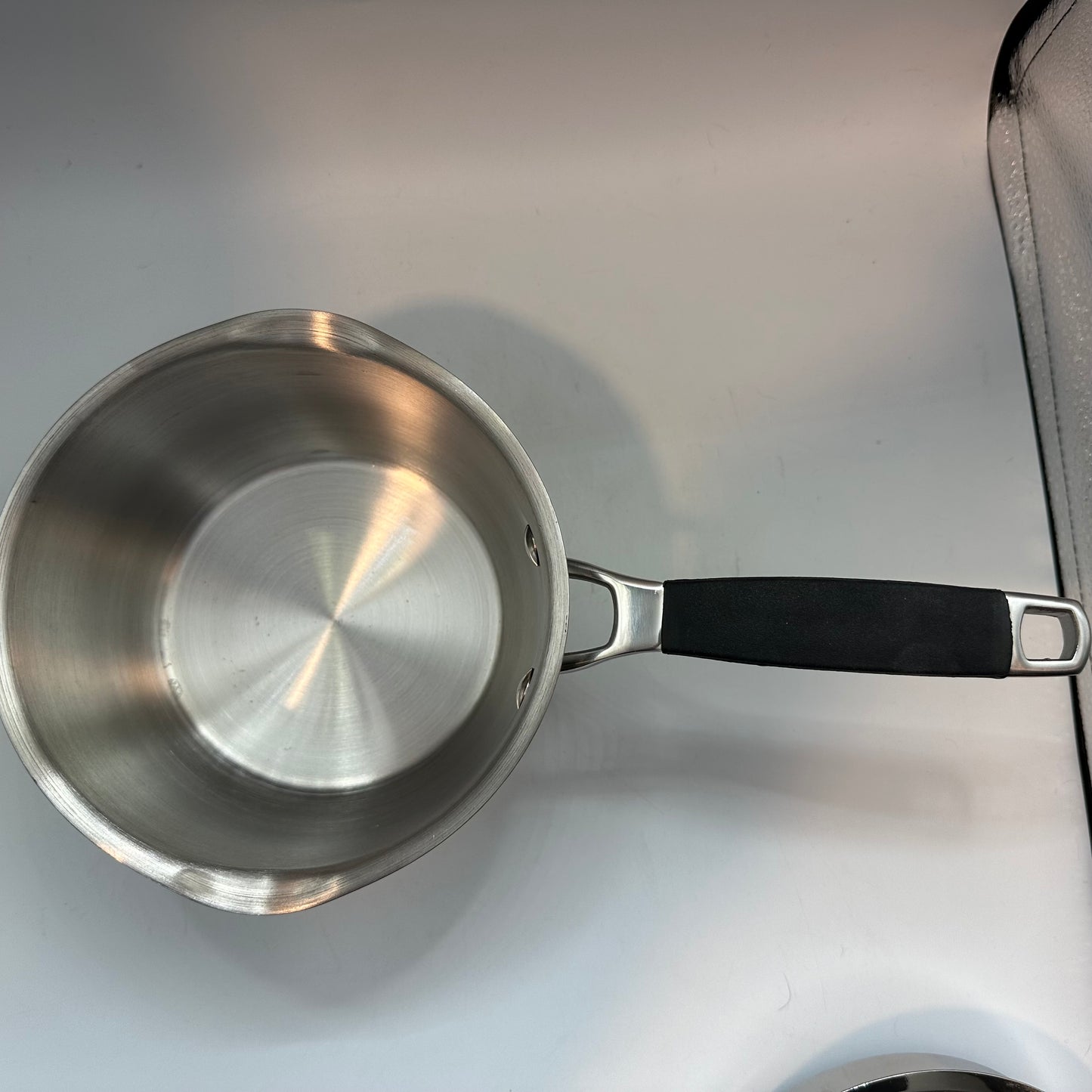 Kenmore Stainless Steel 1 & 2 Qt Saucepan with Pour Spout/Straining Lid