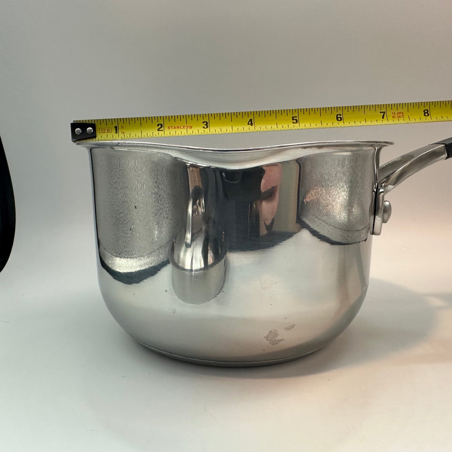 Kenmore Stainless Steel 1 & 2 Qt Saucepan with Pour Spout/Straining Lid