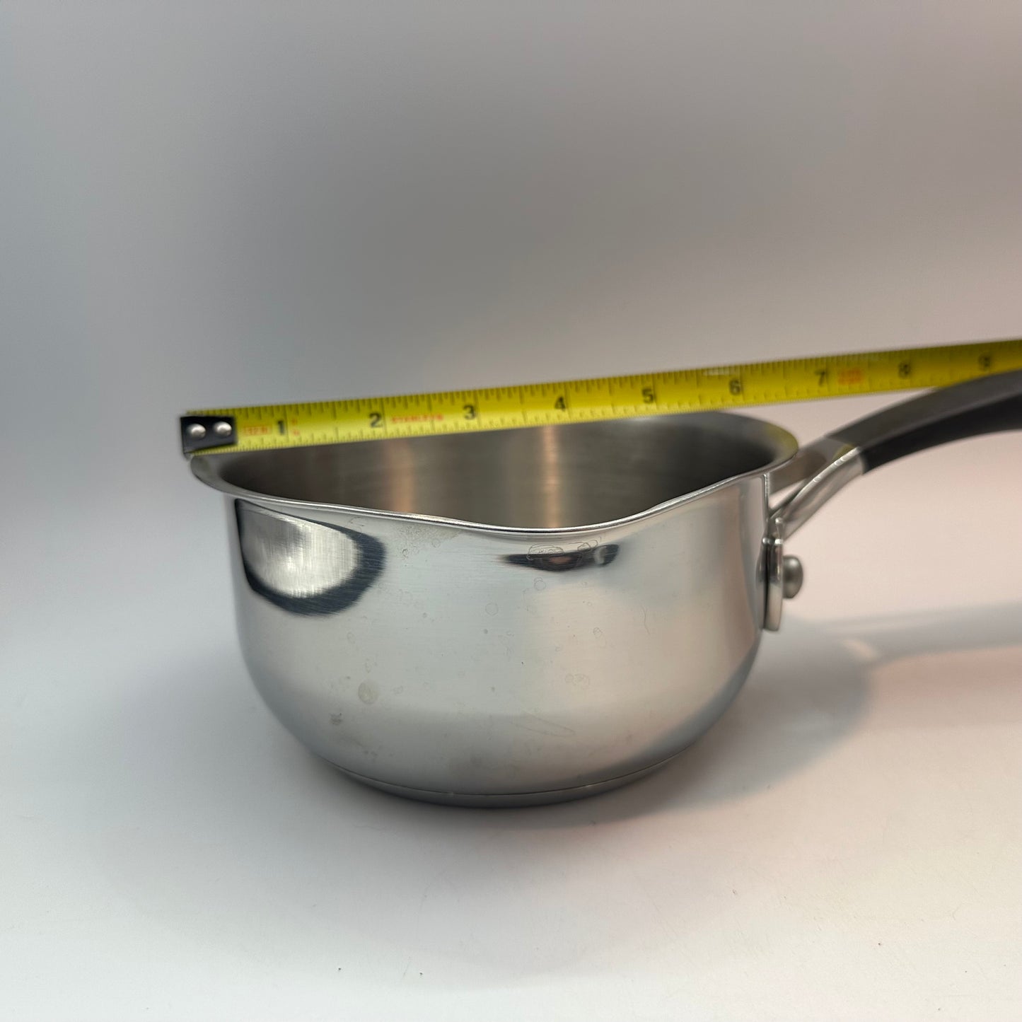 Kenmore Stainless Steel 1 & 2 Qt Saucepan with Pour Spout/Straining Lid