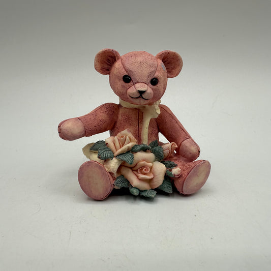 Jan Hagara Toy Mini Figurine "Hannah's Rose Bear" #11358