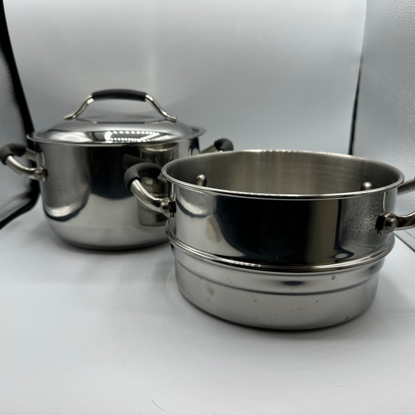 Kenmore Stainless Steel 4 Qt Stock Pot With Steamer Insert
