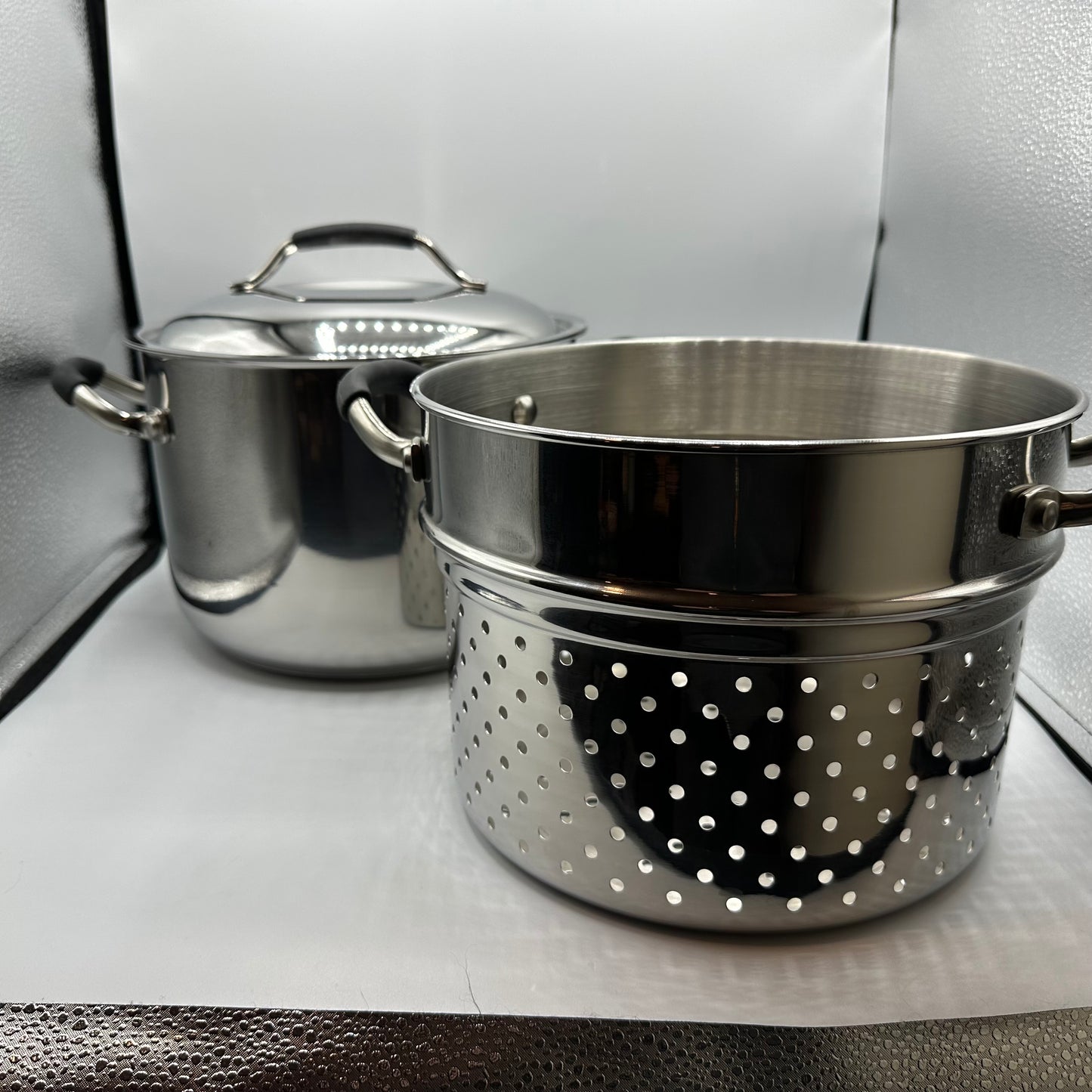 Kenmore Stainless Steel 8 Qt Stock Pot With Pasta Insert