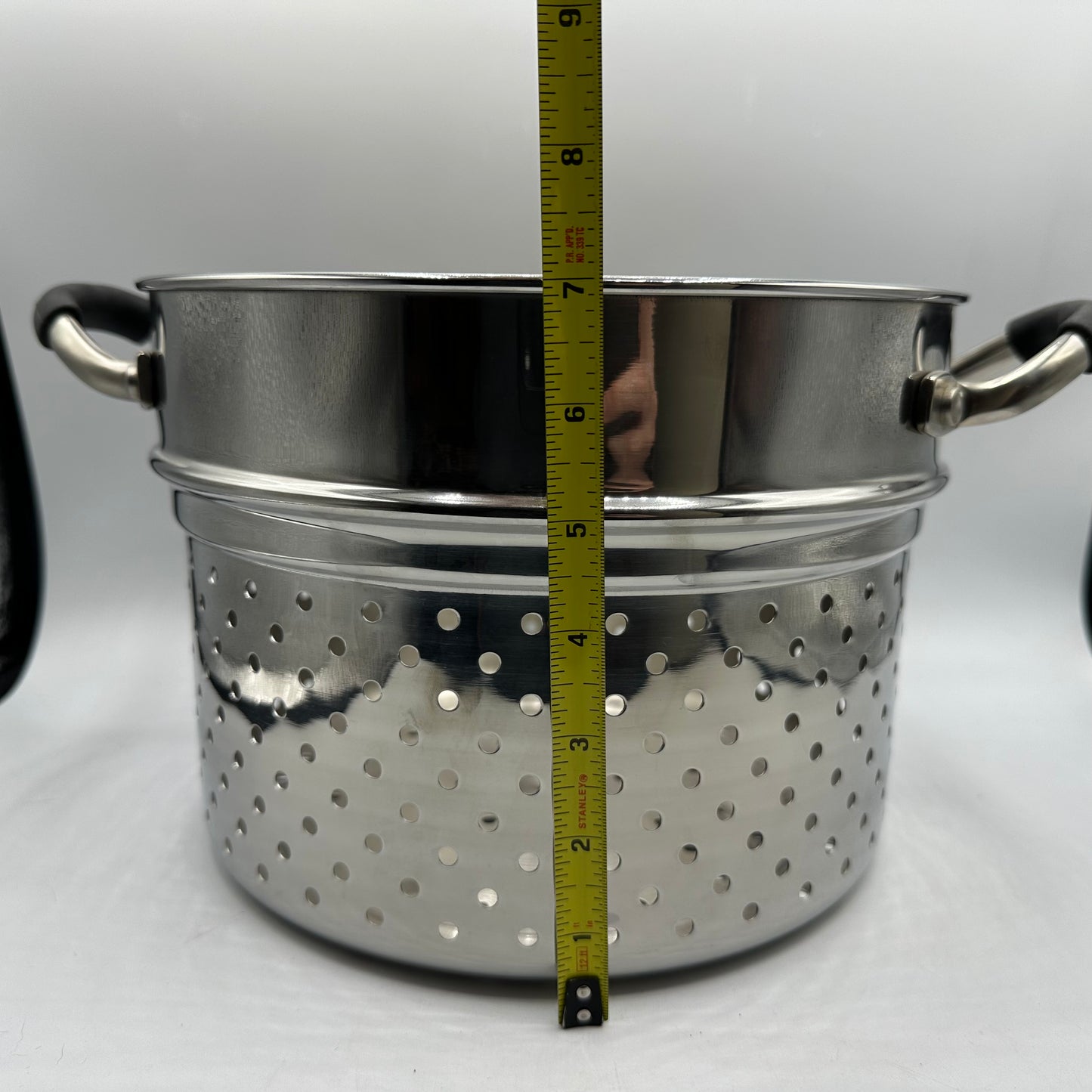 Kenmore Stainless Steel 8 Qt Stock Pot With Pasta Insert