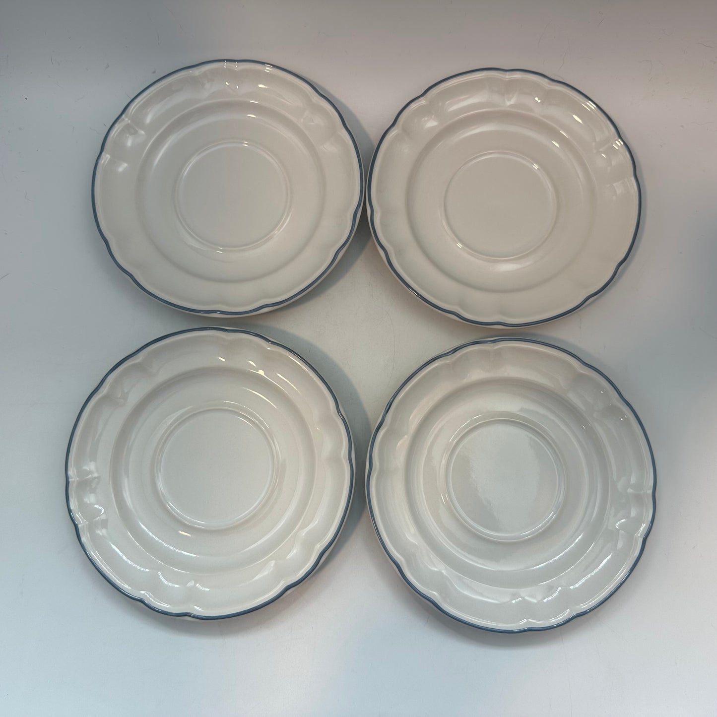American Tapestry Cups and Saucers, Set of 4