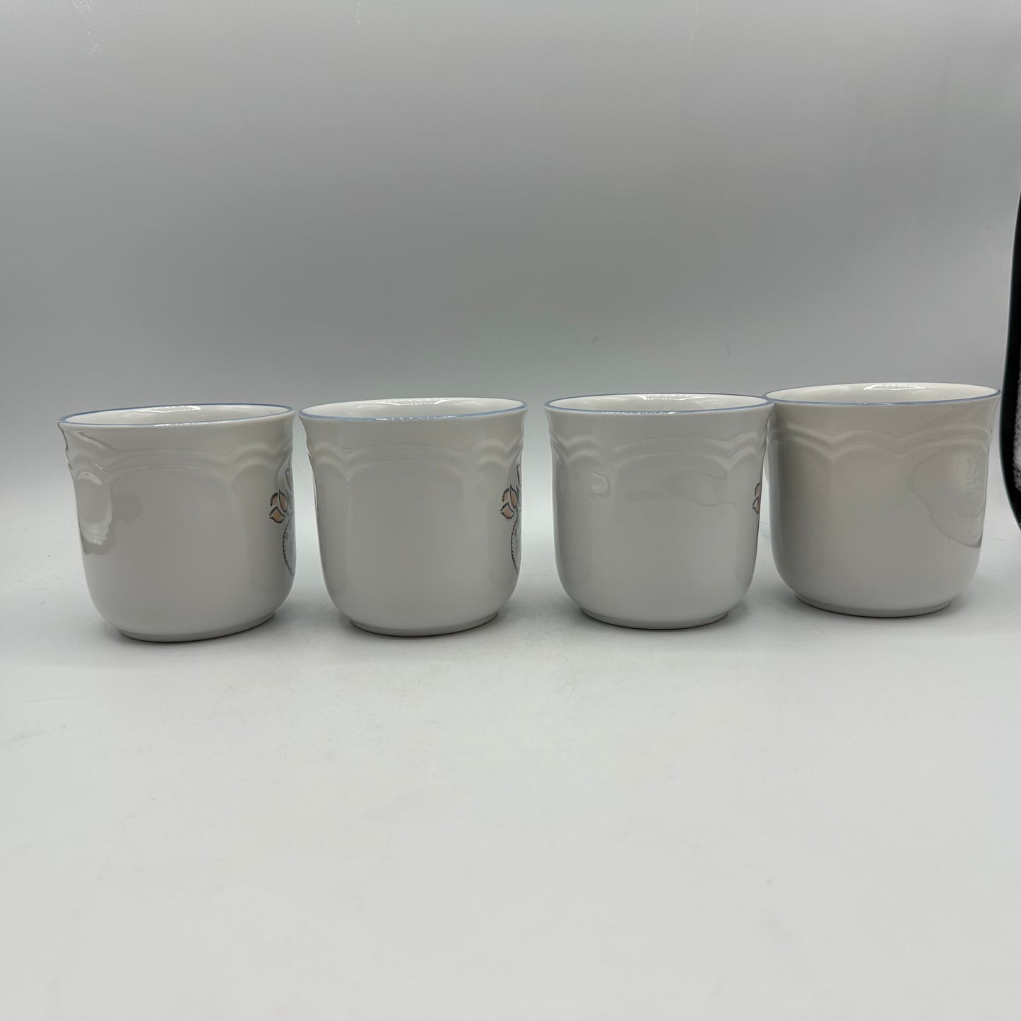 American Tapestry Cups and Saucers, Set of 4