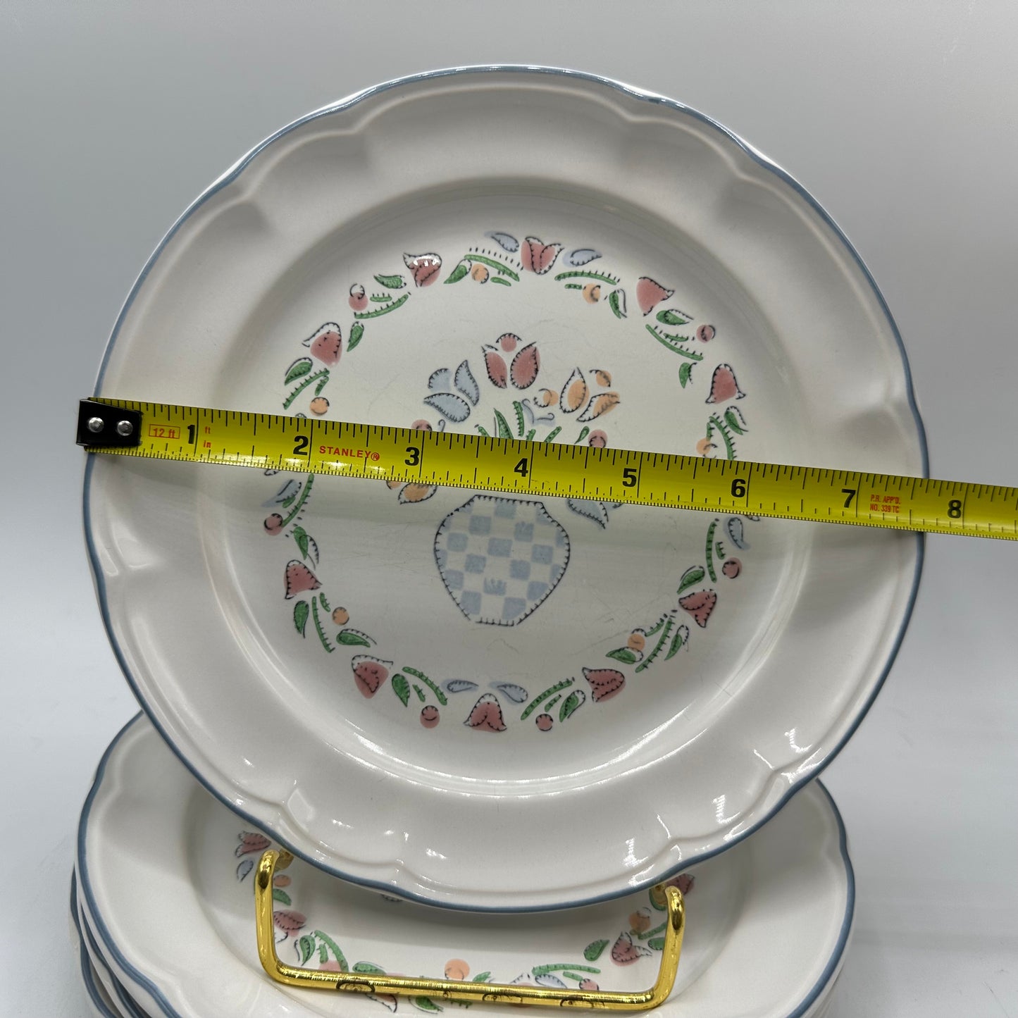 American Tapestry Salad Plates, Set of 4