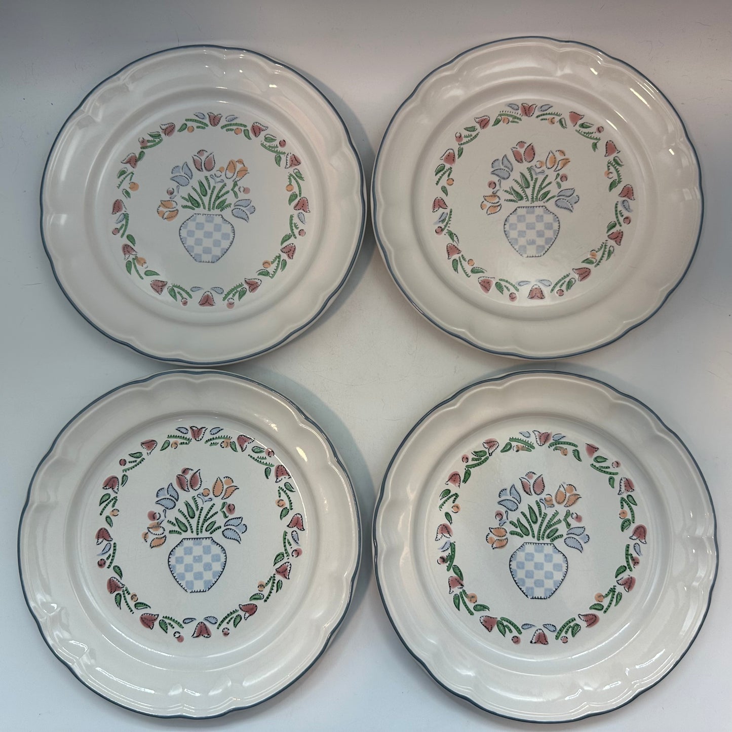 American Tapestry Salad Plates, Set of 4