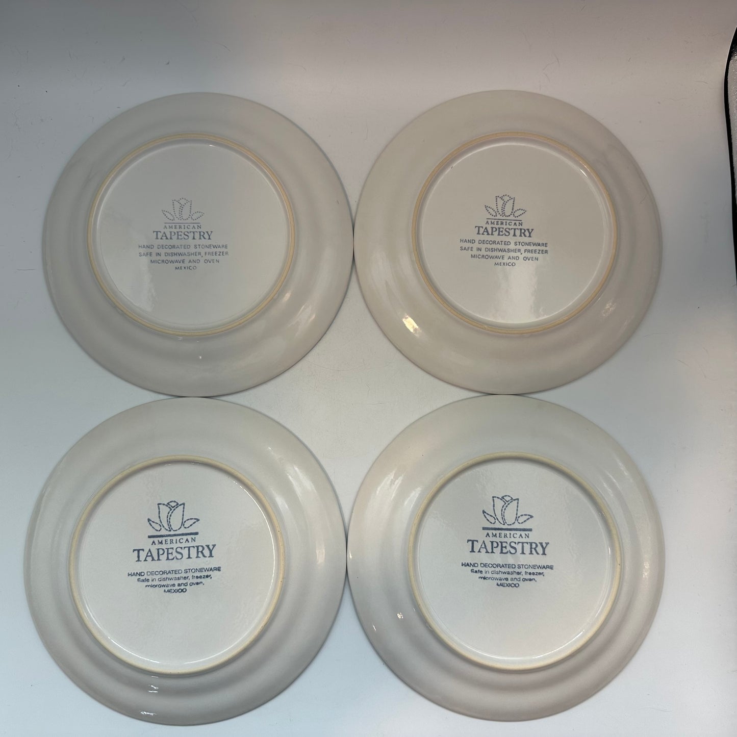 American Tapestry Salad Plates, Set of 4