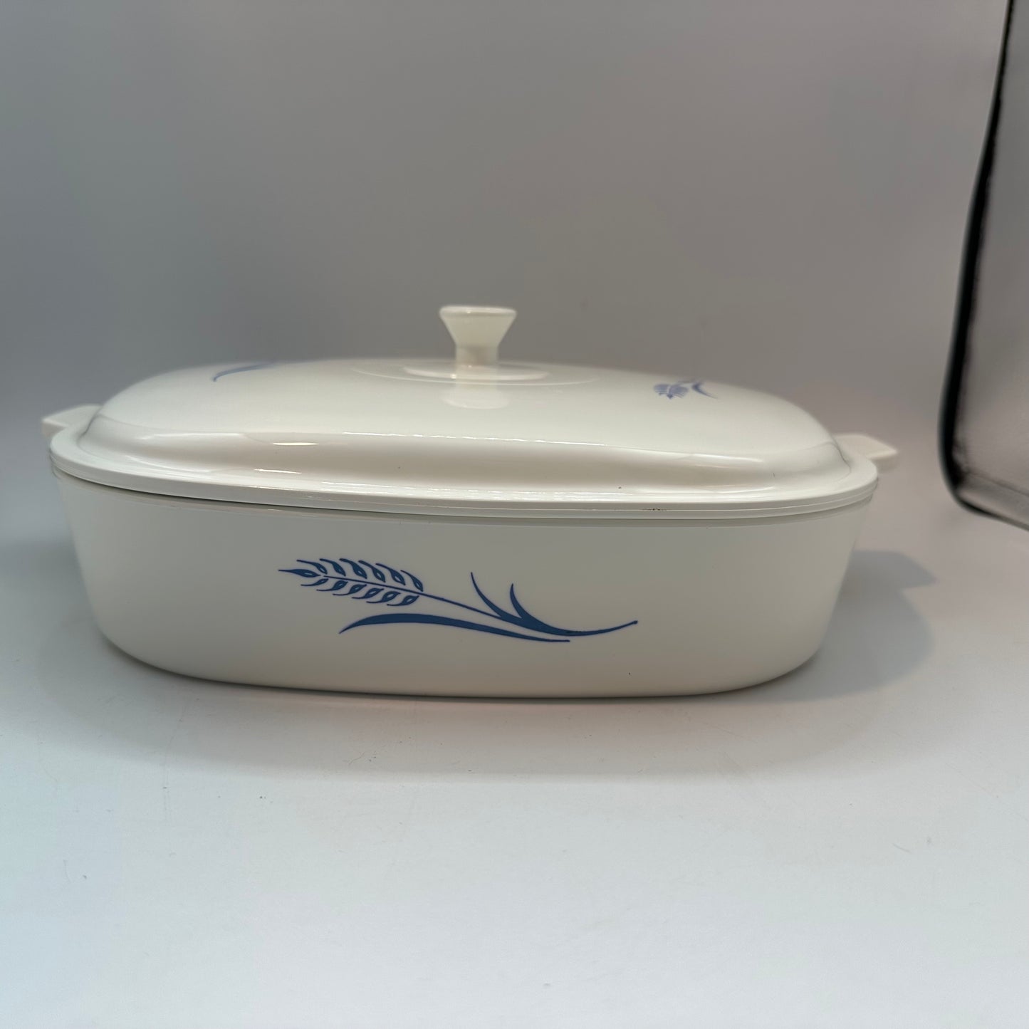 Corning Ware Blue Wheat Pyroceram 10" Casserole Dish