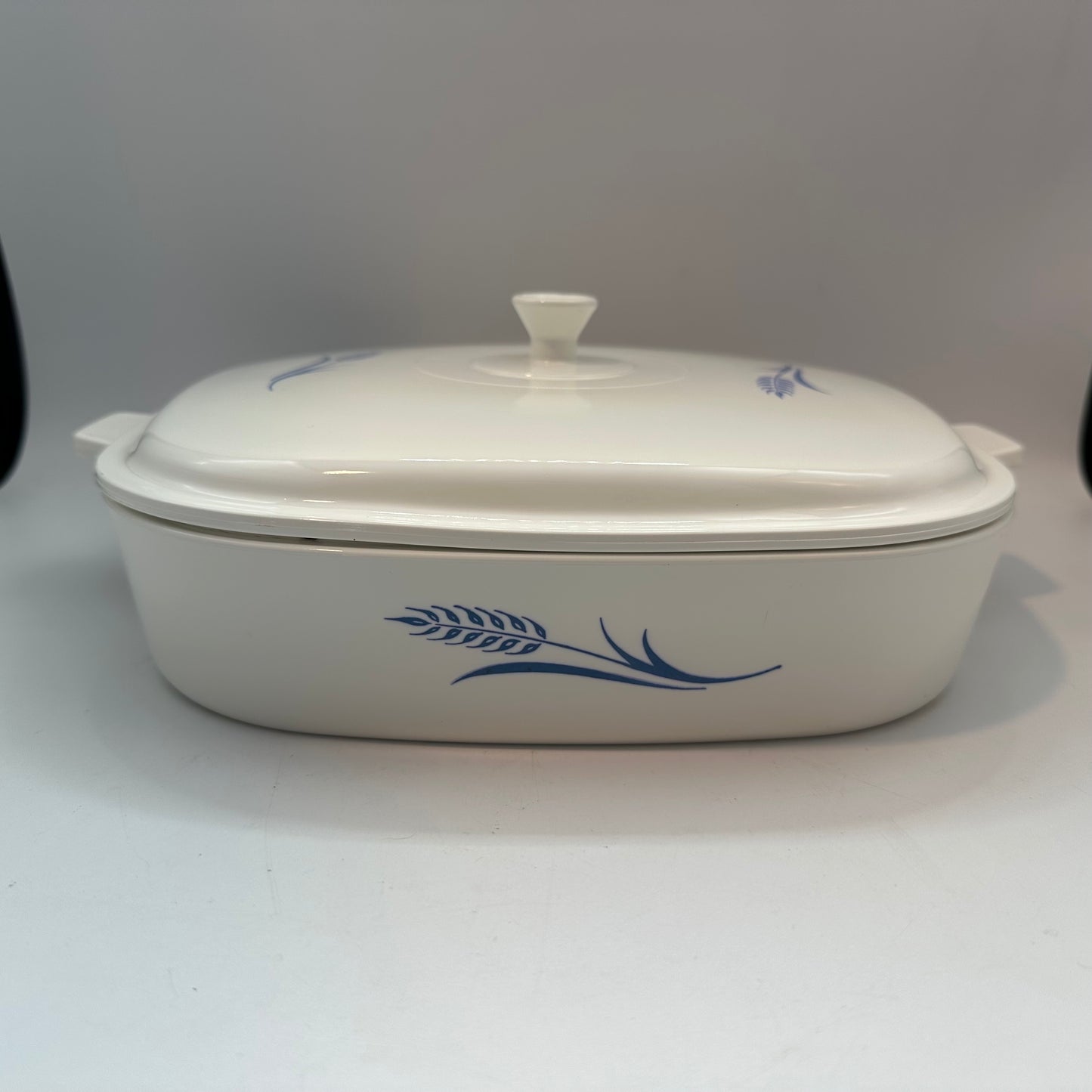 Corning Ware Blue Wheat Pyroceram 10" Casserole Dish