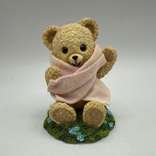 Hamilton Collection "Peek-a-Boo, Snuggle Loves You" Resin Bear Figurine 1998