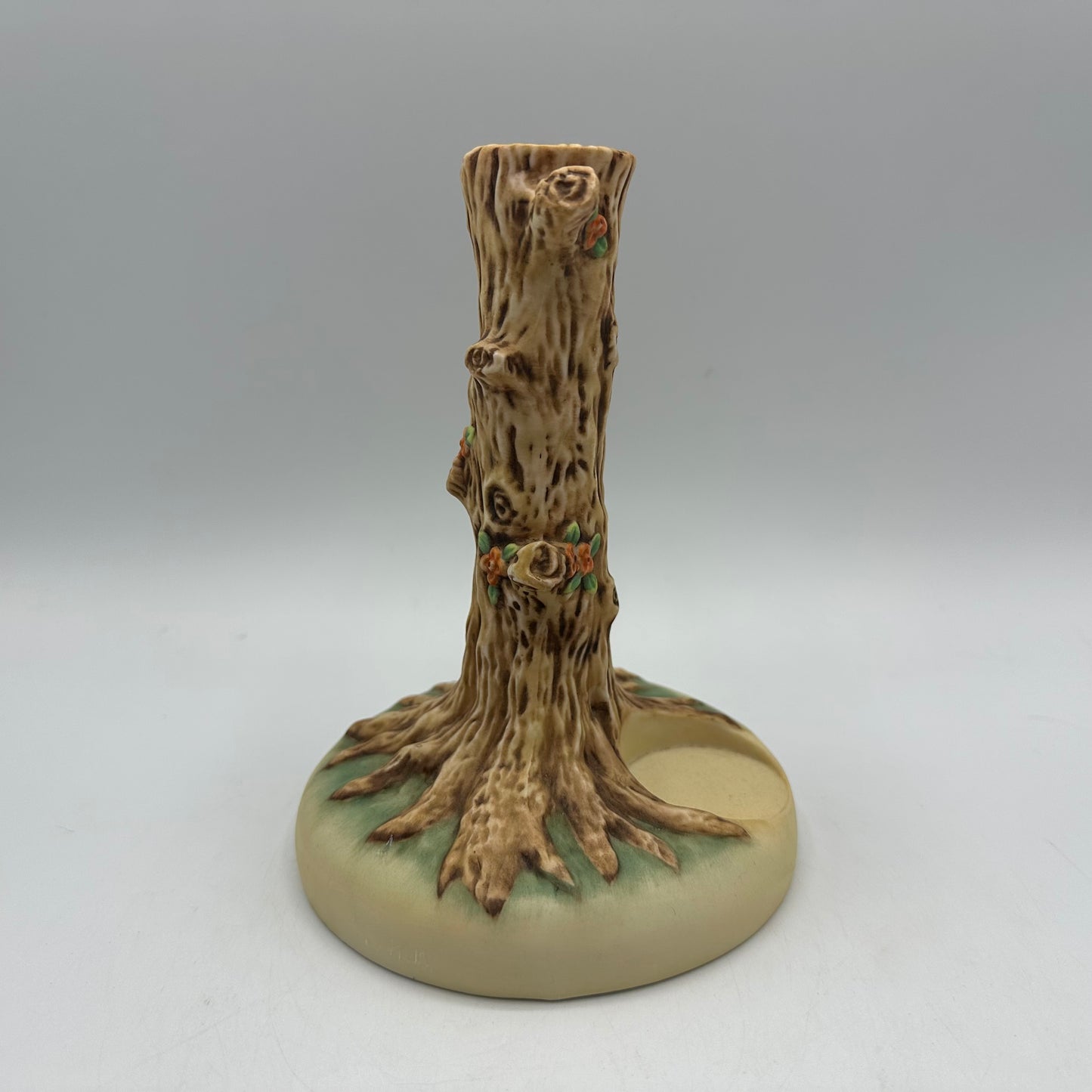Goebel Hummel Tree Trunk Candlestick #1101-D, Set of 2