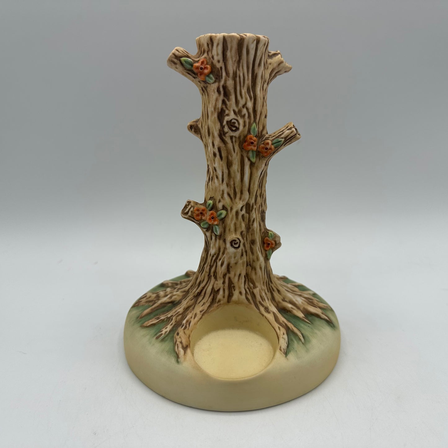 Goebel Hummel Tree Trunk Candlestick #1101-D, Set of 2