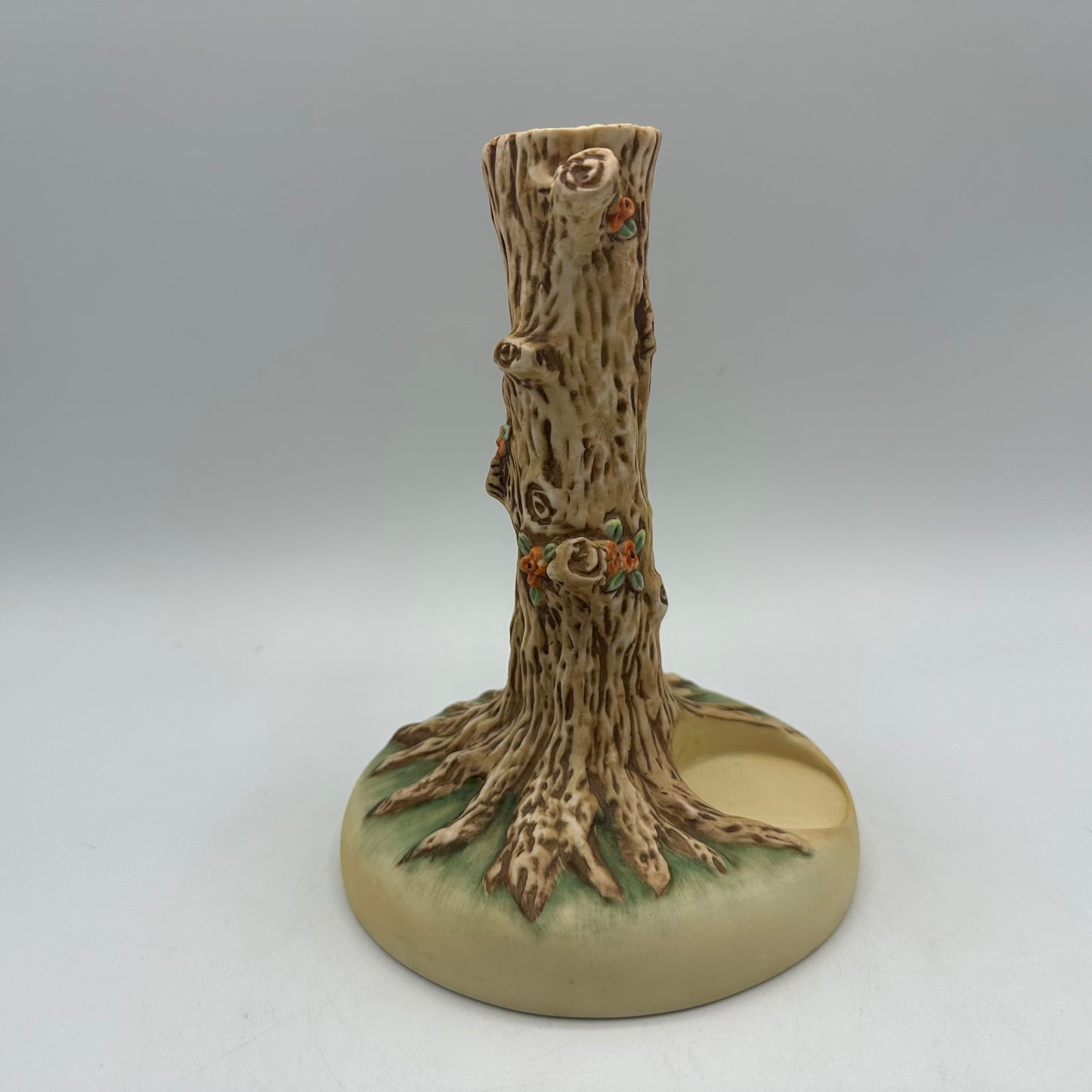 Goebel Hummel Tree Trunk Candlestick #1101-D, Set of 2