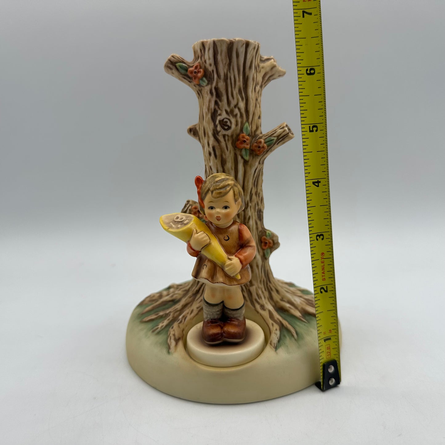 Goebel Hummel Tree Trunk Candlestick #1101-D, Set of 2