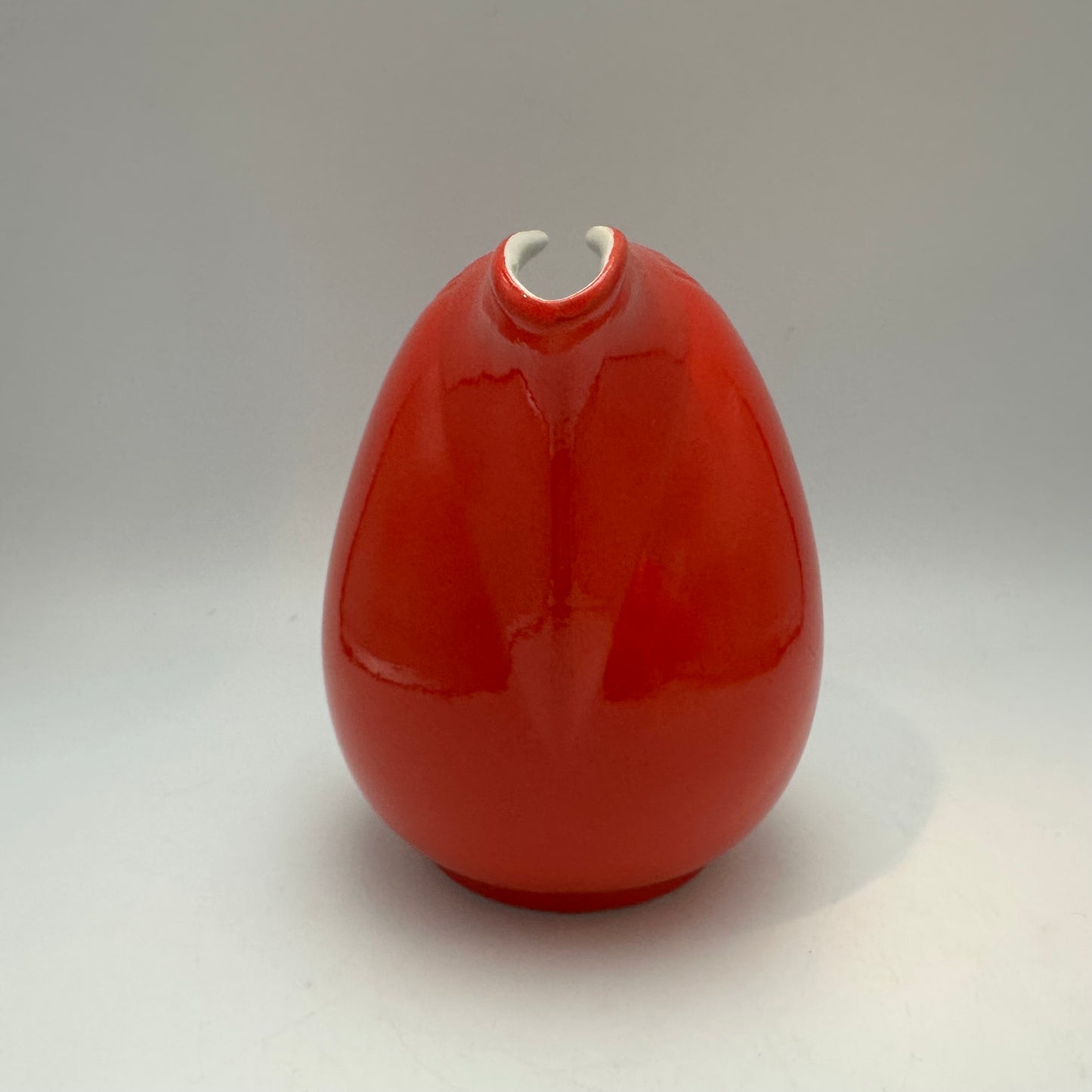 Hall Pottery Red Creamer, 1960's