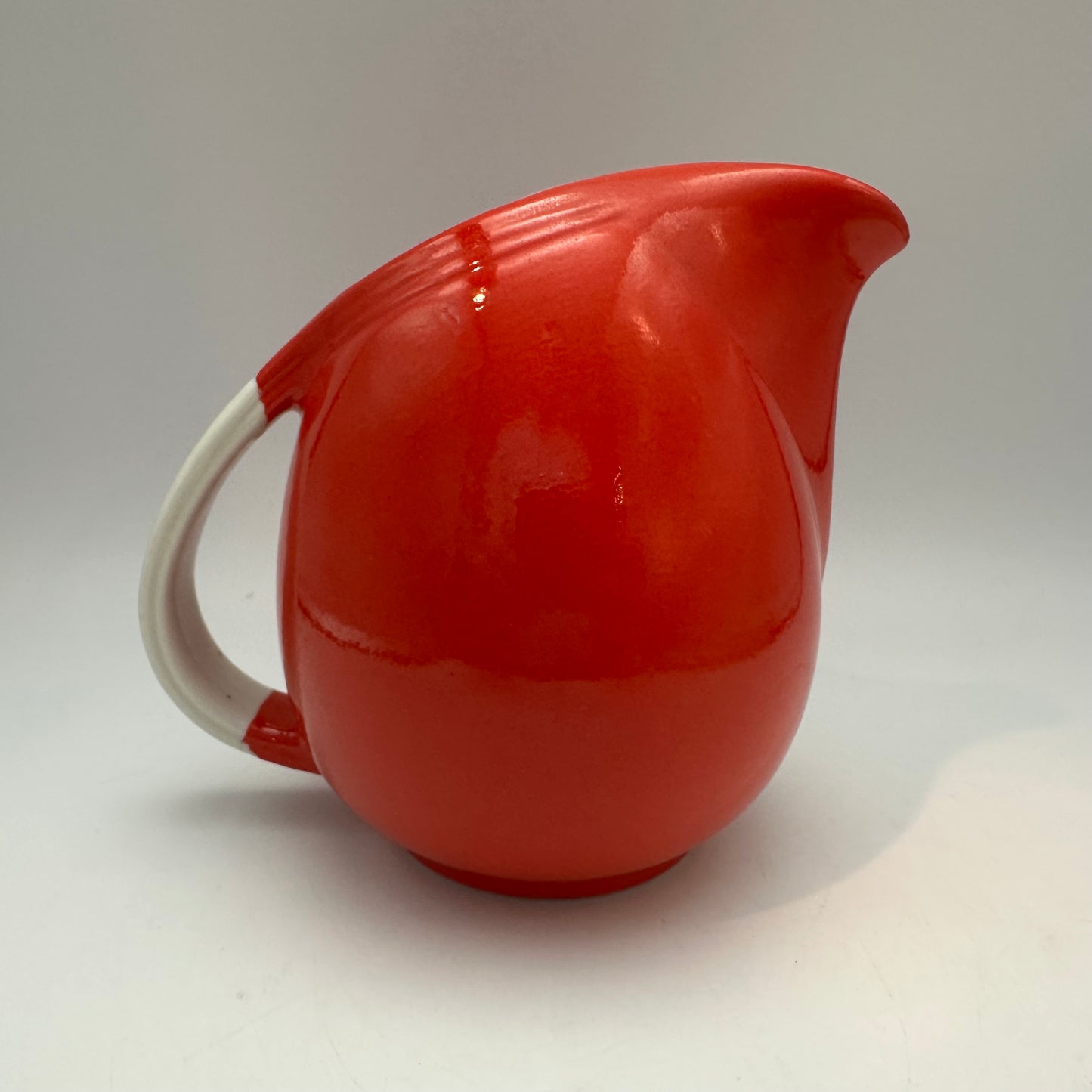 Hall Pottery Red Creamer, 1960's