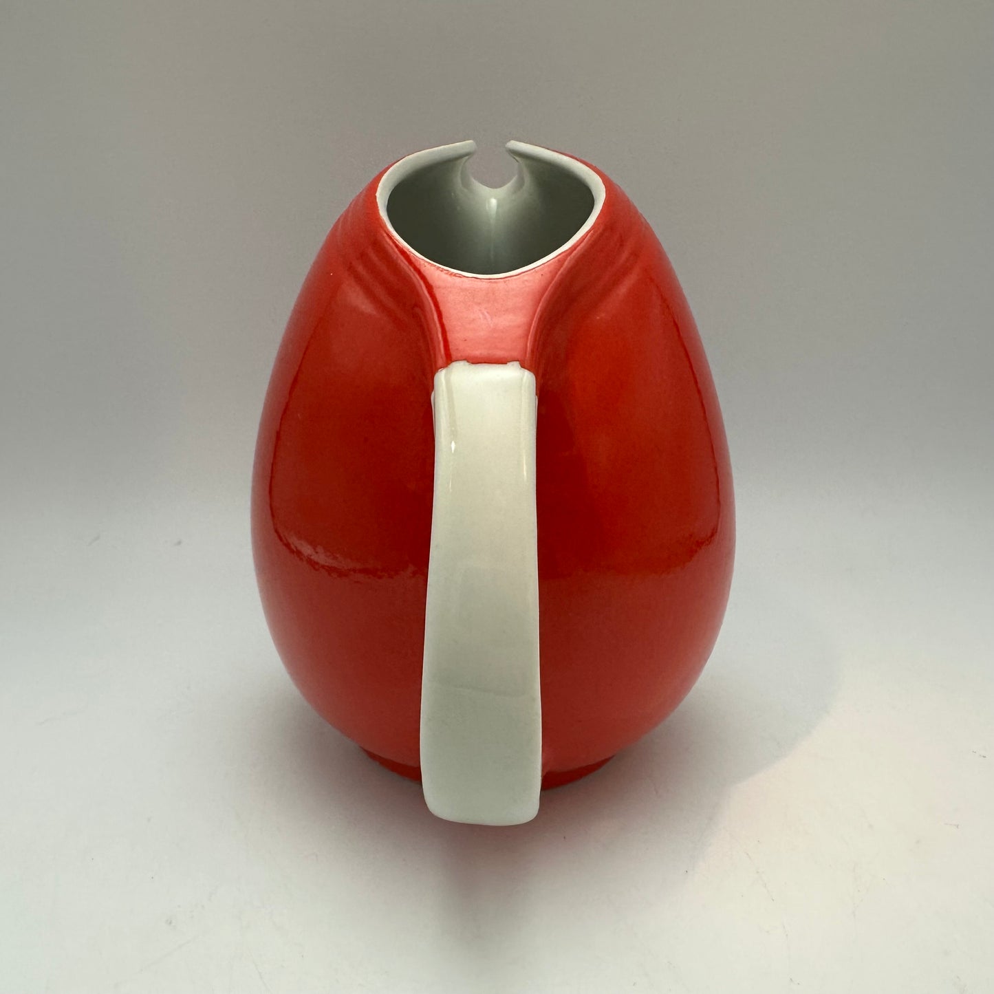 Hall Pottery Red Creamer, 1960's