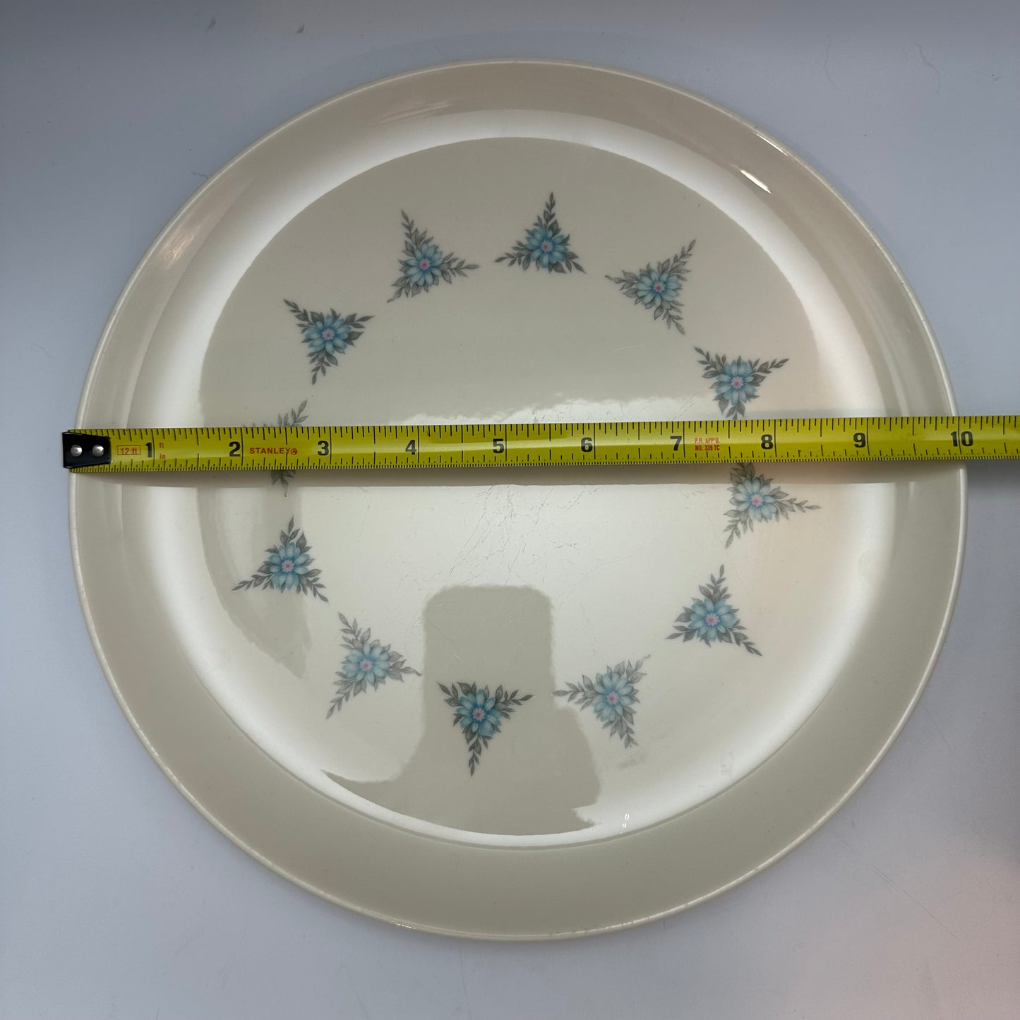 Taylor Smith & Taylor Co 10" Dinner Plates, Rhapsody Pattern, Set of 7