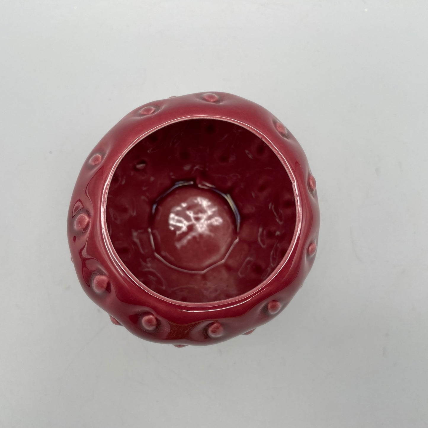 California Pottery Cemar Strawberry Lidded Bowl