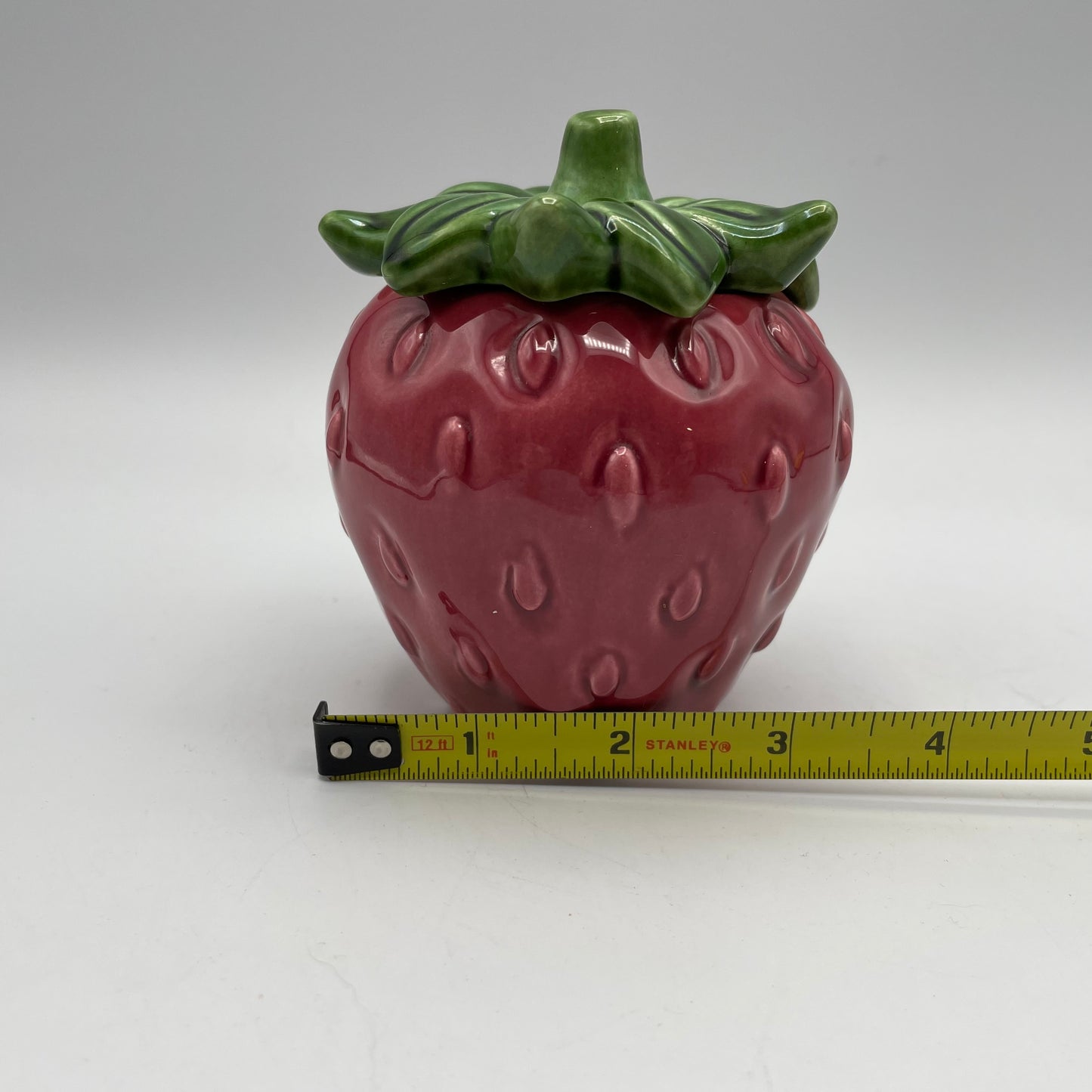 California Pottery Cemar Strawberry Lidded Bowl